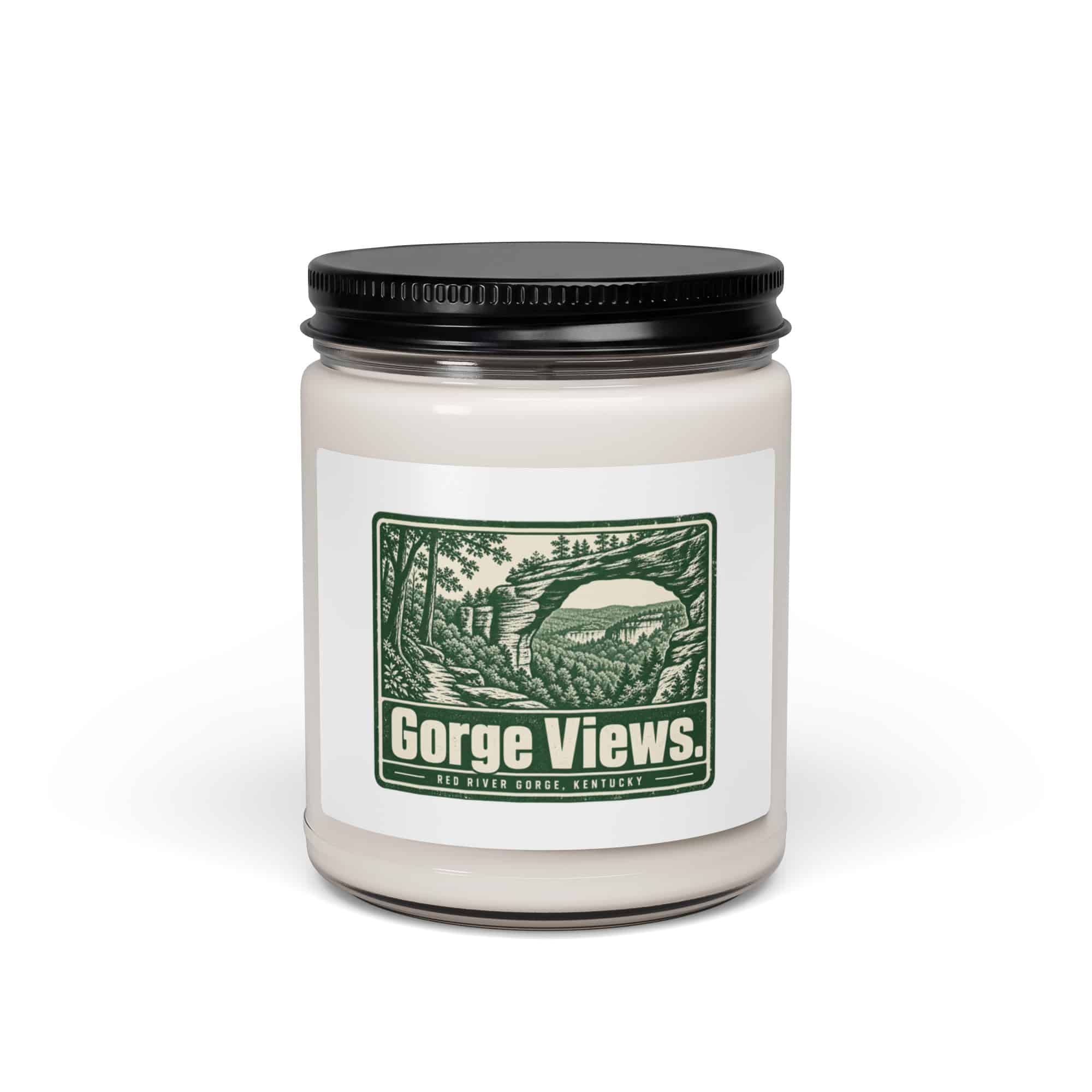 Red River Gorge Soy Wax Candle: Gorge Views, Forest Ink Stamp