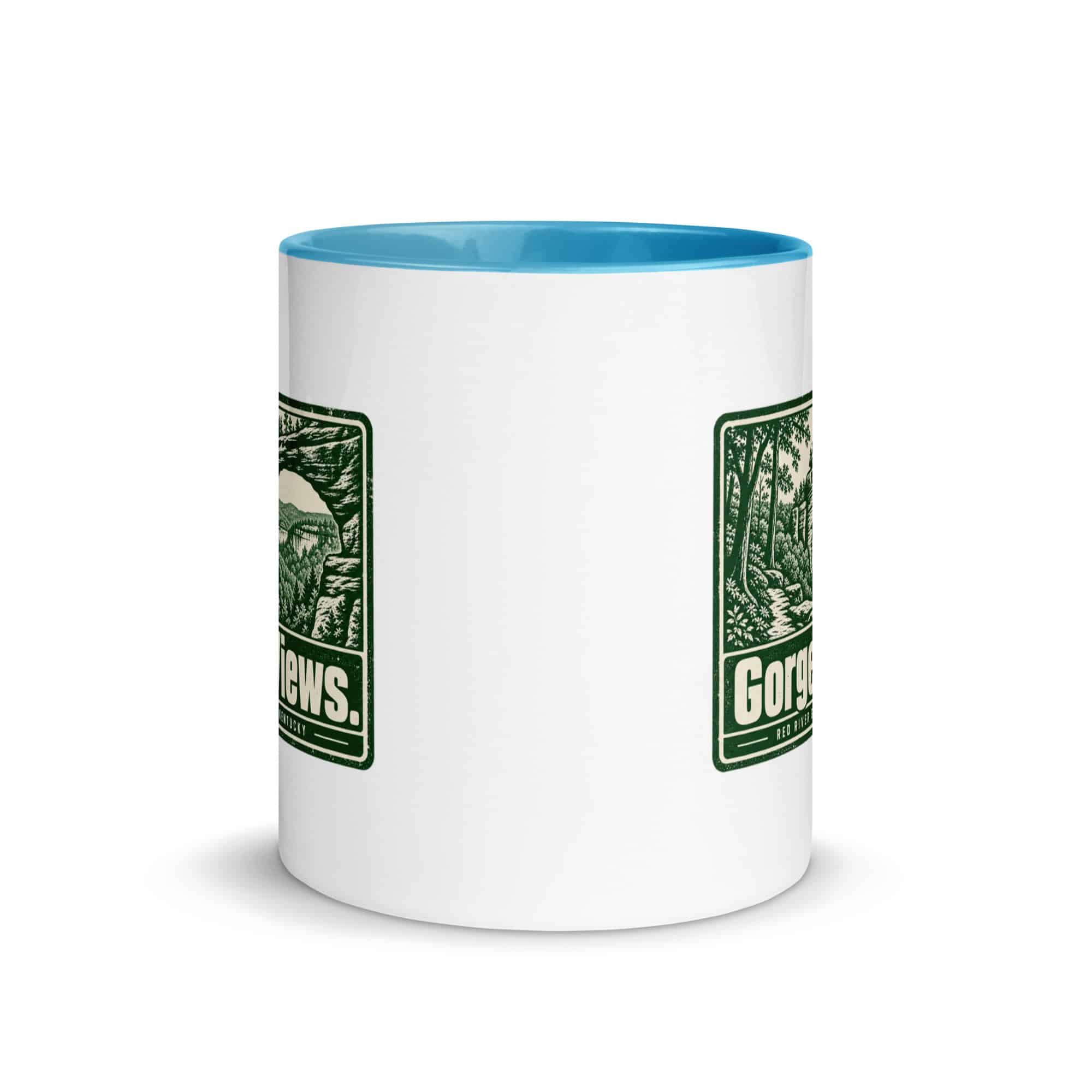Red River Gorge Color Inside Coffee Mug: Gorge Views, Forest Ink Stamp