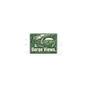 Red River Gorge Vinyl Sticker: Gorge Views, Forest Ink Stamp - 3″×3″ - Main
