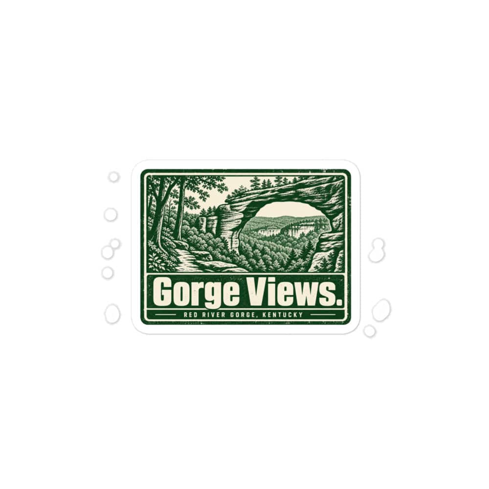 Red River Gorge Vinyl Sticker: Gorge Views, Forest Ink Stamp