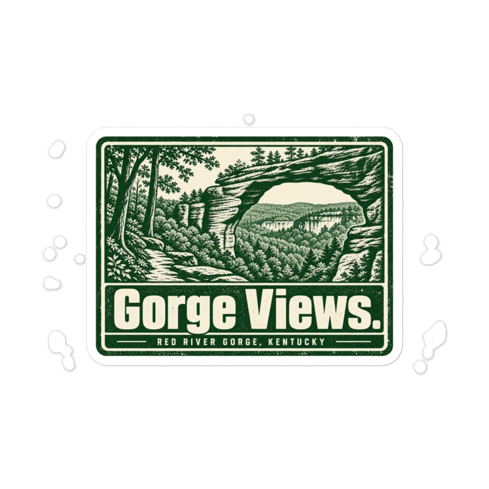Red River Gorge Vinyl Sticker: Gorge Views, Forest Ink Stamp