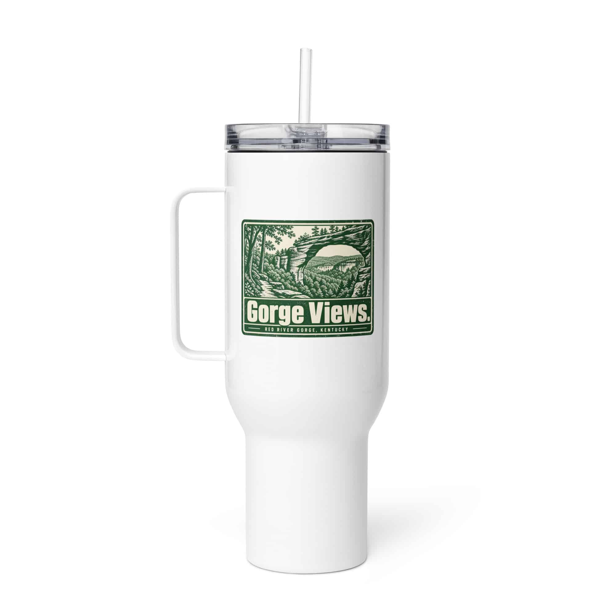 Red River Gorge Travel Mug: Gorge Views, Forest Ink Stamp