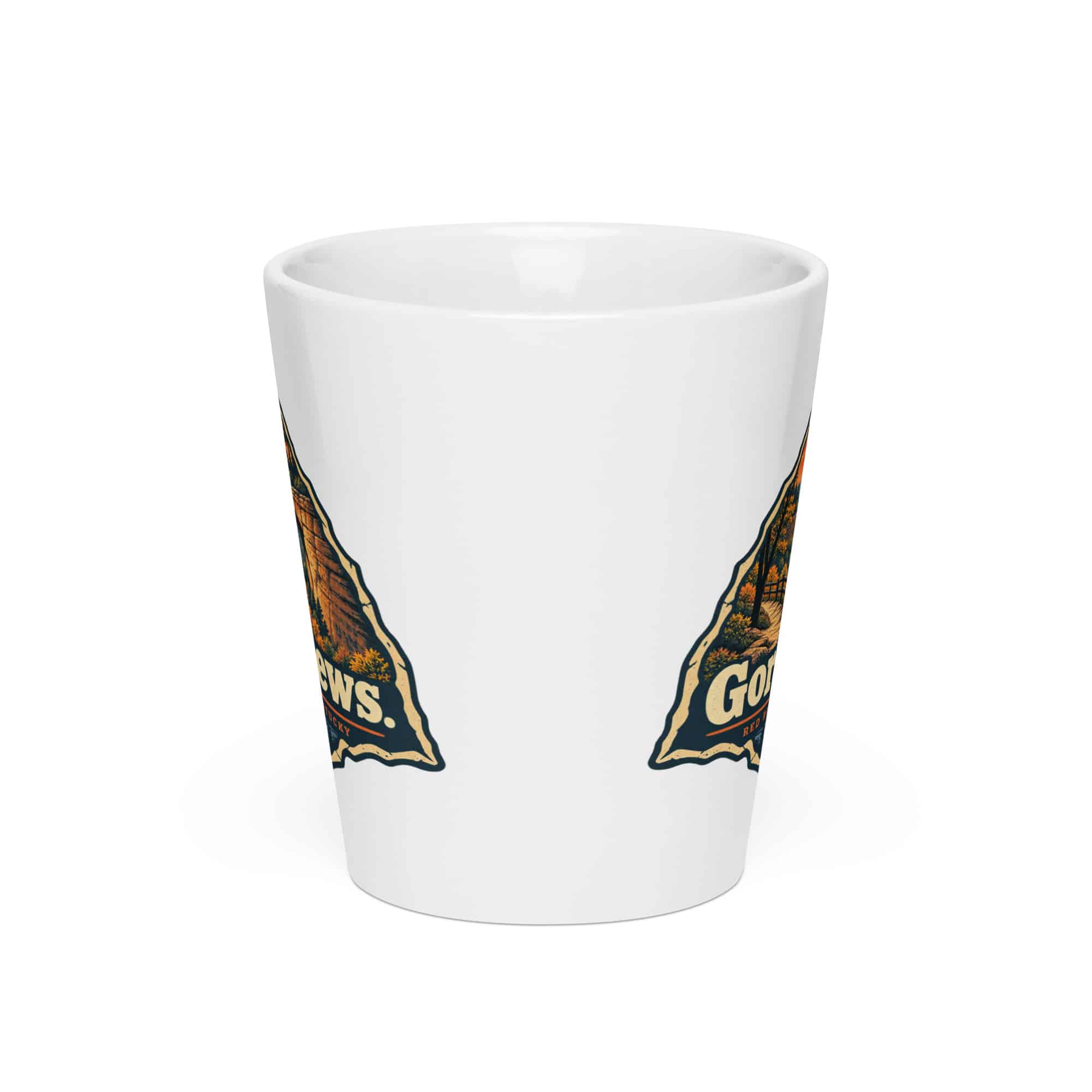 Red River Gorge Latte Mug: Gorge Views, Scenic Shield Badge