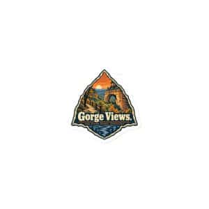 Red River Gorge Die-Cut Magnet: Gorge Views, Scenic Shield Badge - 3″×3″ - Main