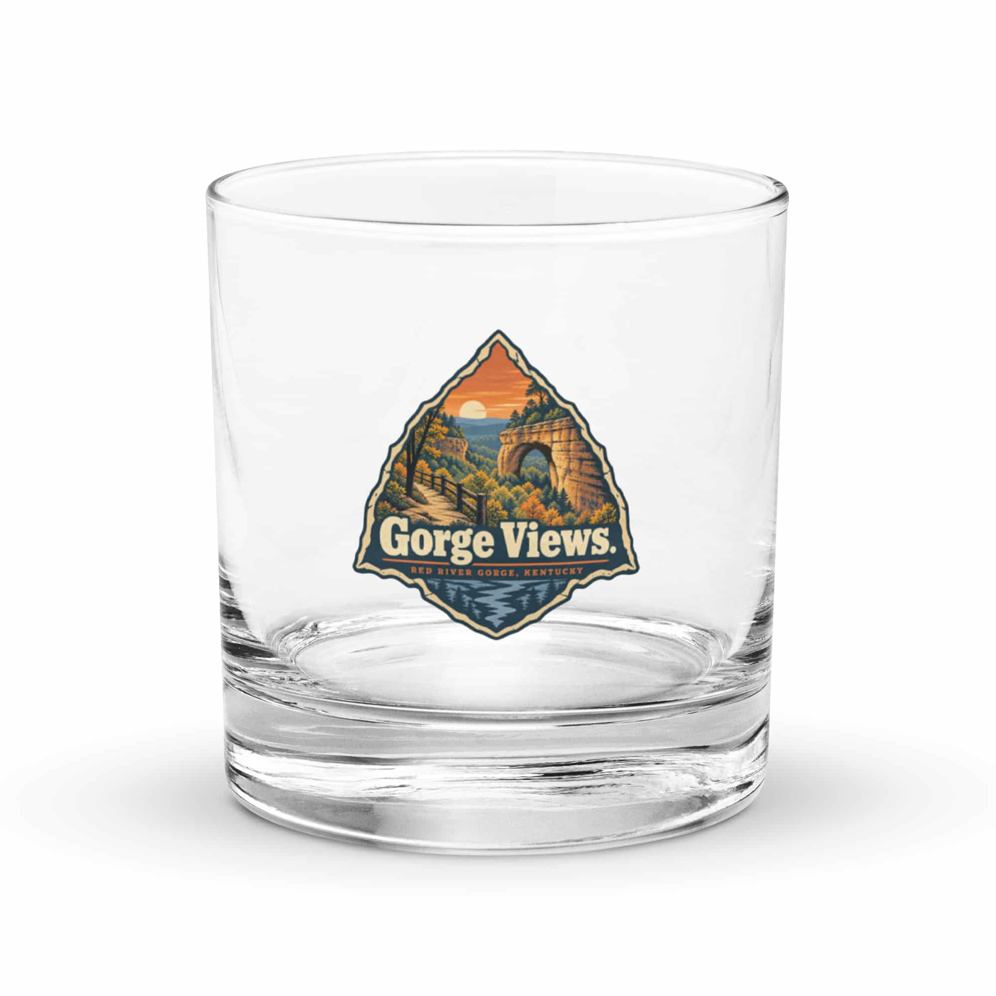 Red River Gorge Rocks Glass: Gorge Views, Scenic Shield Badge