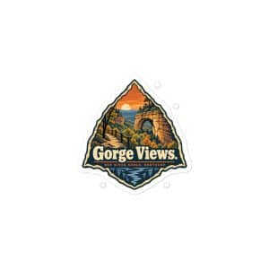 Red River Gorge Vinyl Sticker: Gorge Views, Scenic Shield Badge - 3″×3″ - Main