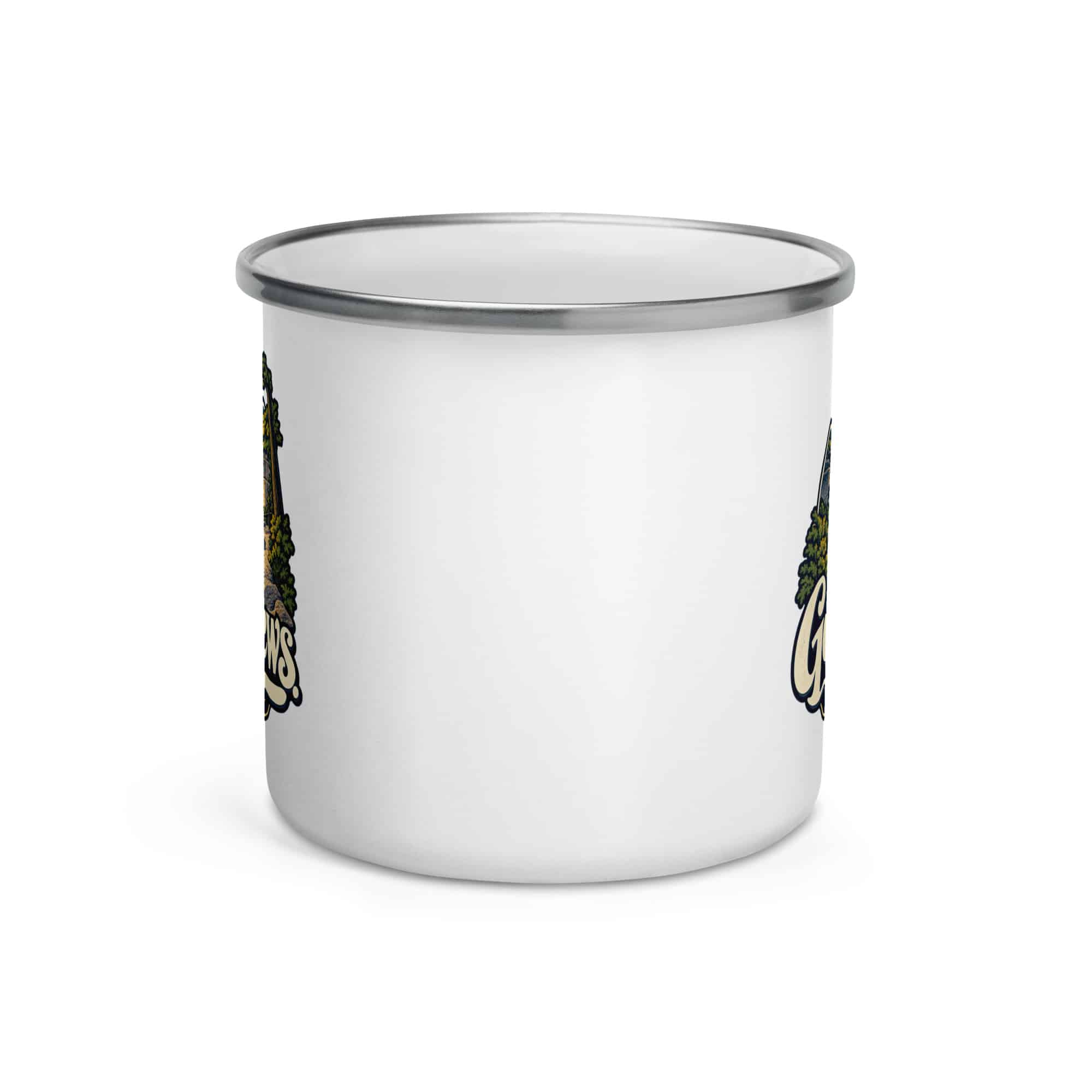 Red River Gorge Enamel Camp Mug: Gorge Views, Woodland Scenic Lettering