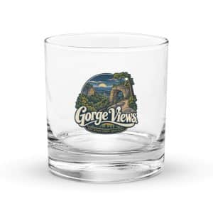 Red River Gorge Rocks Glass: Gorge Views, Woodland Scenic Lettering - 10.5 oz - Main