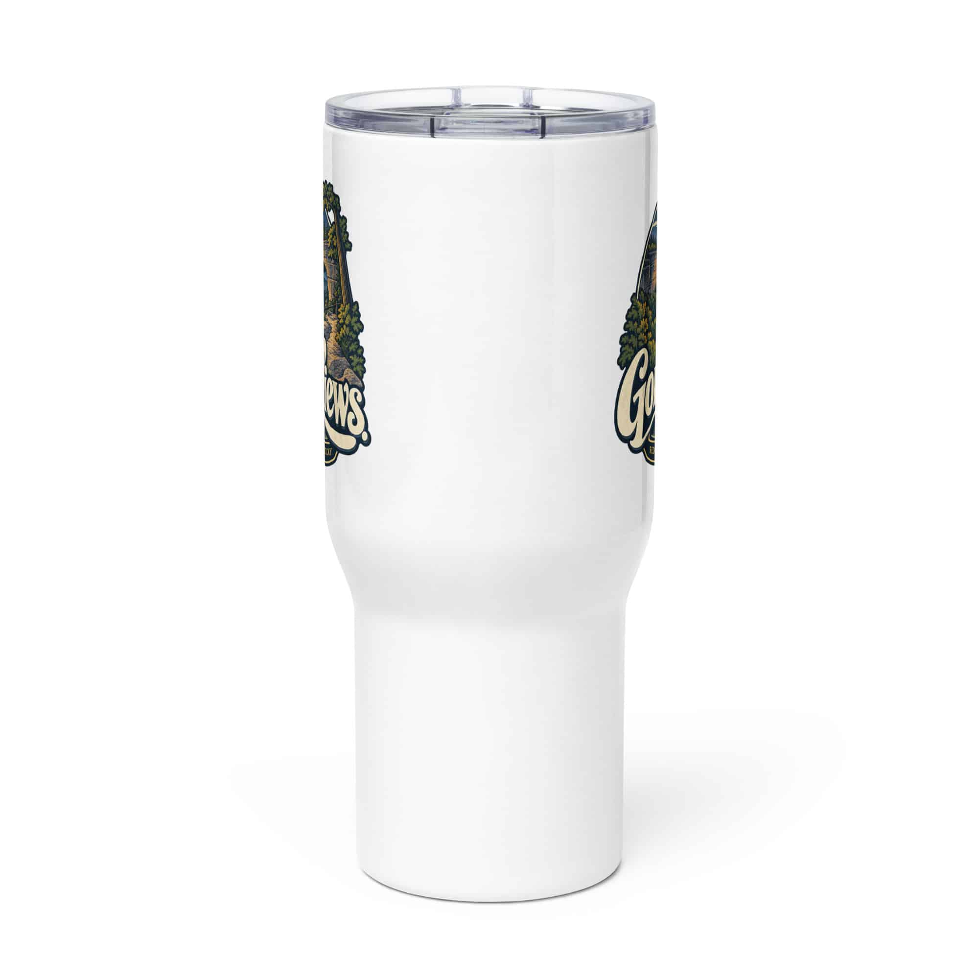 Red River Gorge Travel Mug: Gorge Views, Woodland Scenic Lettering