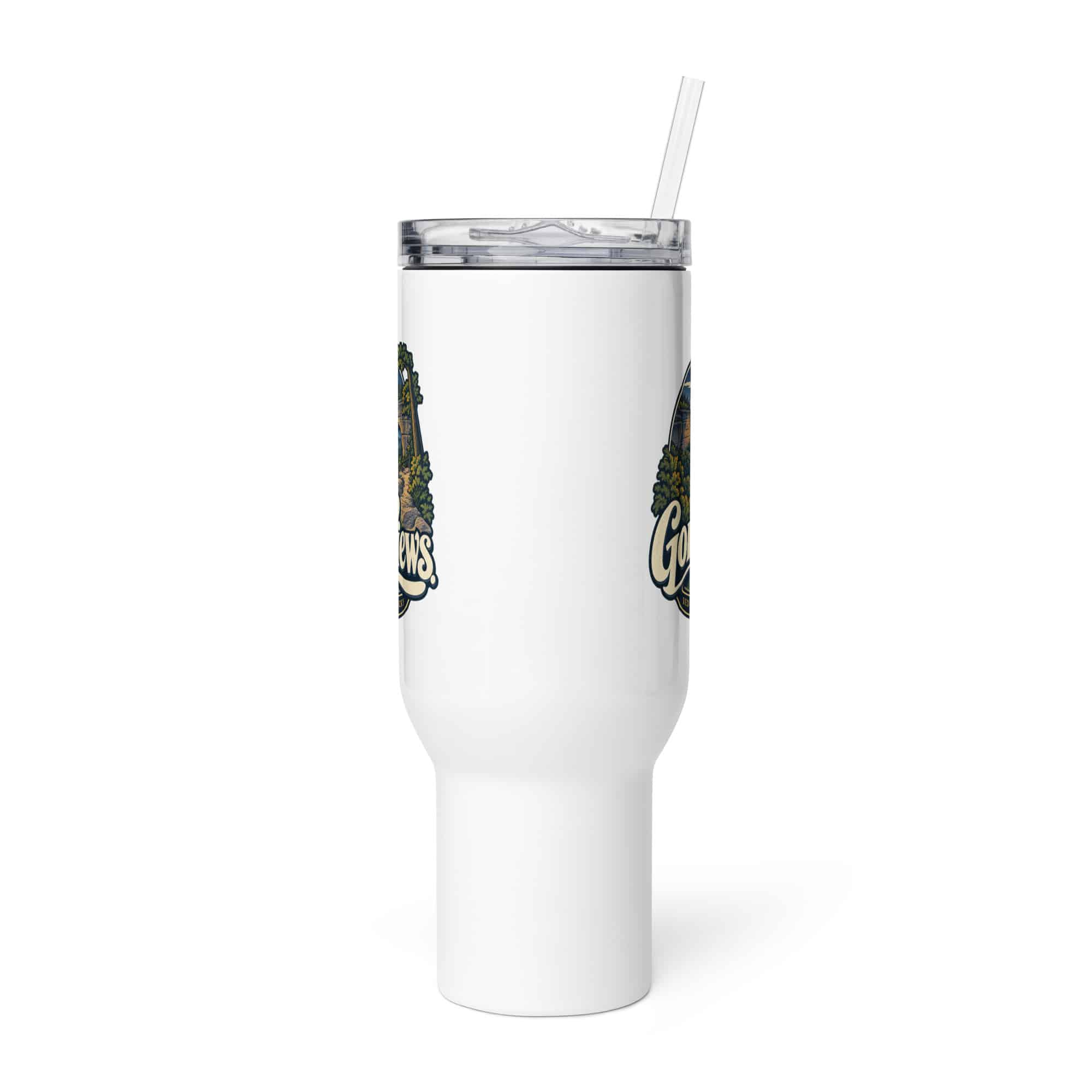 Red River Gorge Travel Mug: Gorge Views, Woodland Scenic Lettering