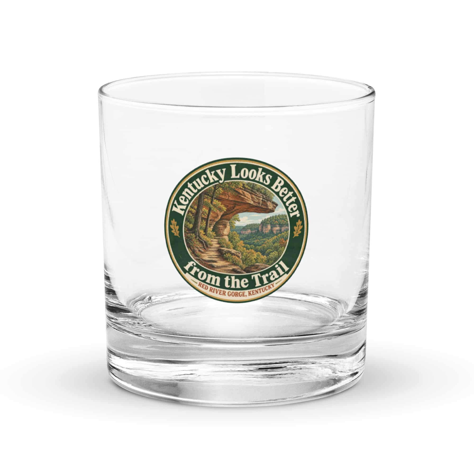 Red River Gorge Rocks Glass: Kentucky Looks Better from the Trail, Vintage Round Badge