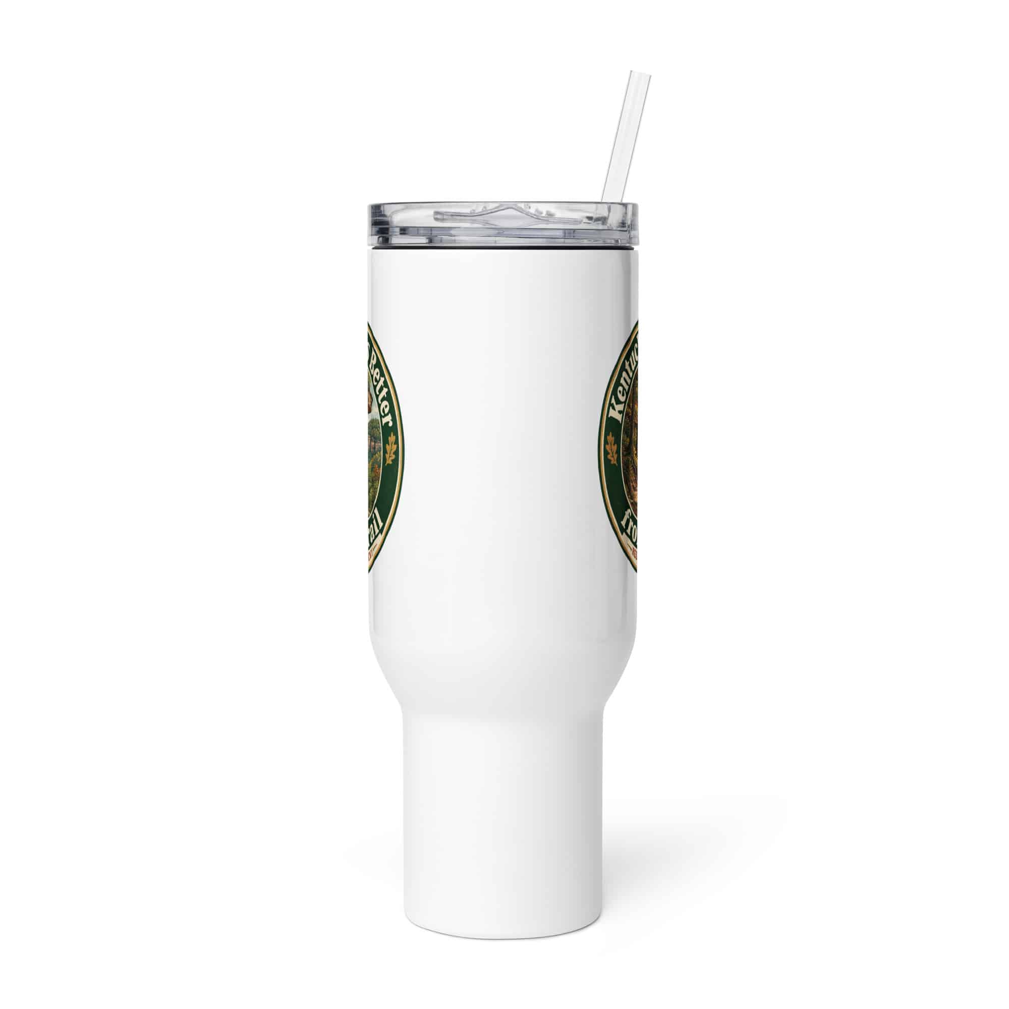 Red River Gorge Travel Mug: Kentucky Looks Better from the Trail, Vintage Round Badge
