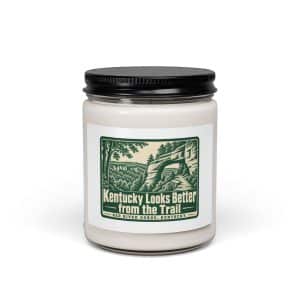 Red River Gorge Soy Wax Candle: Kentucky Looks Better from the Trail, Forest Ink Stamp - 9oz - Main