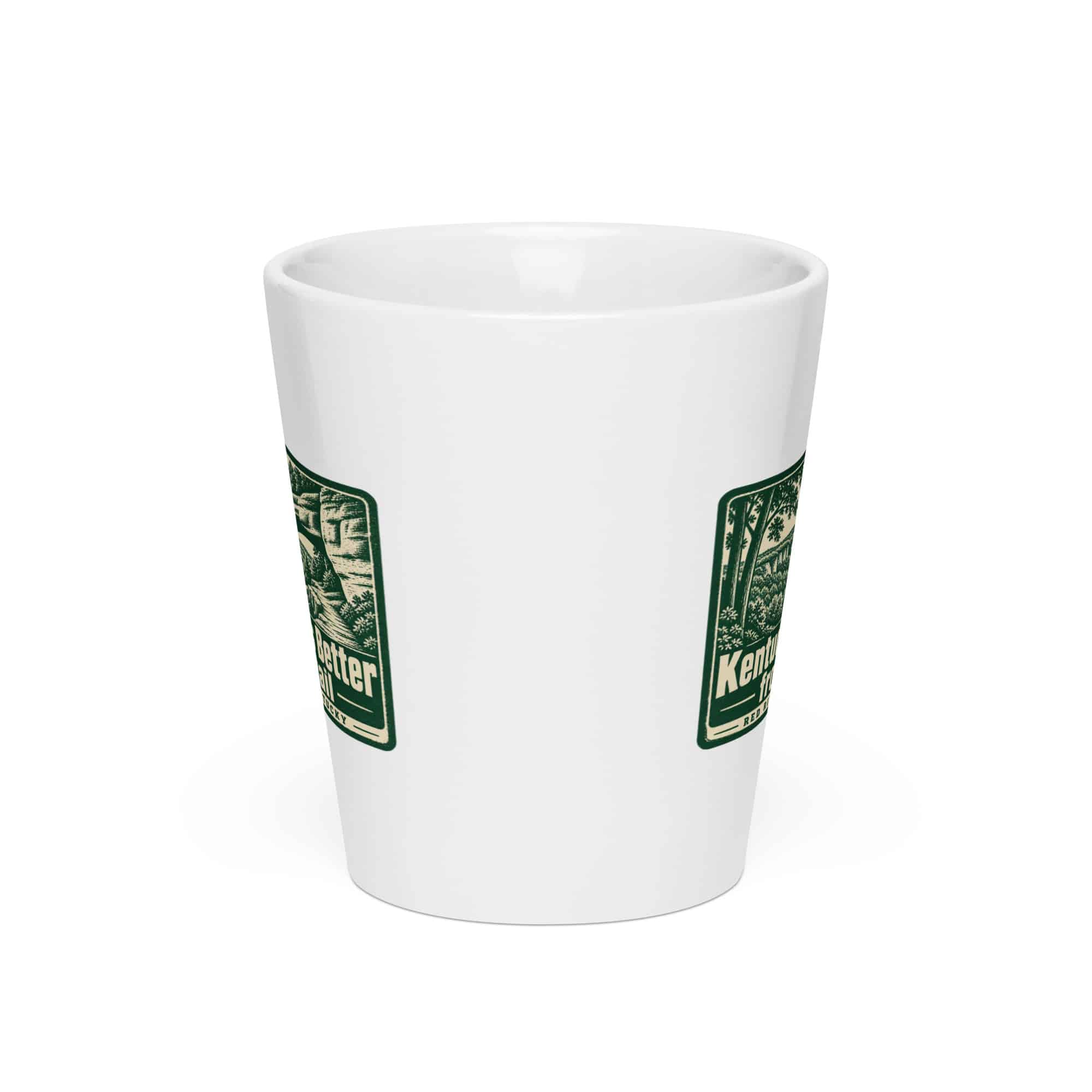 Red River Gorge Latte Mug: Kentucky Looks Better from the Trail, Forest Ink Stamp
