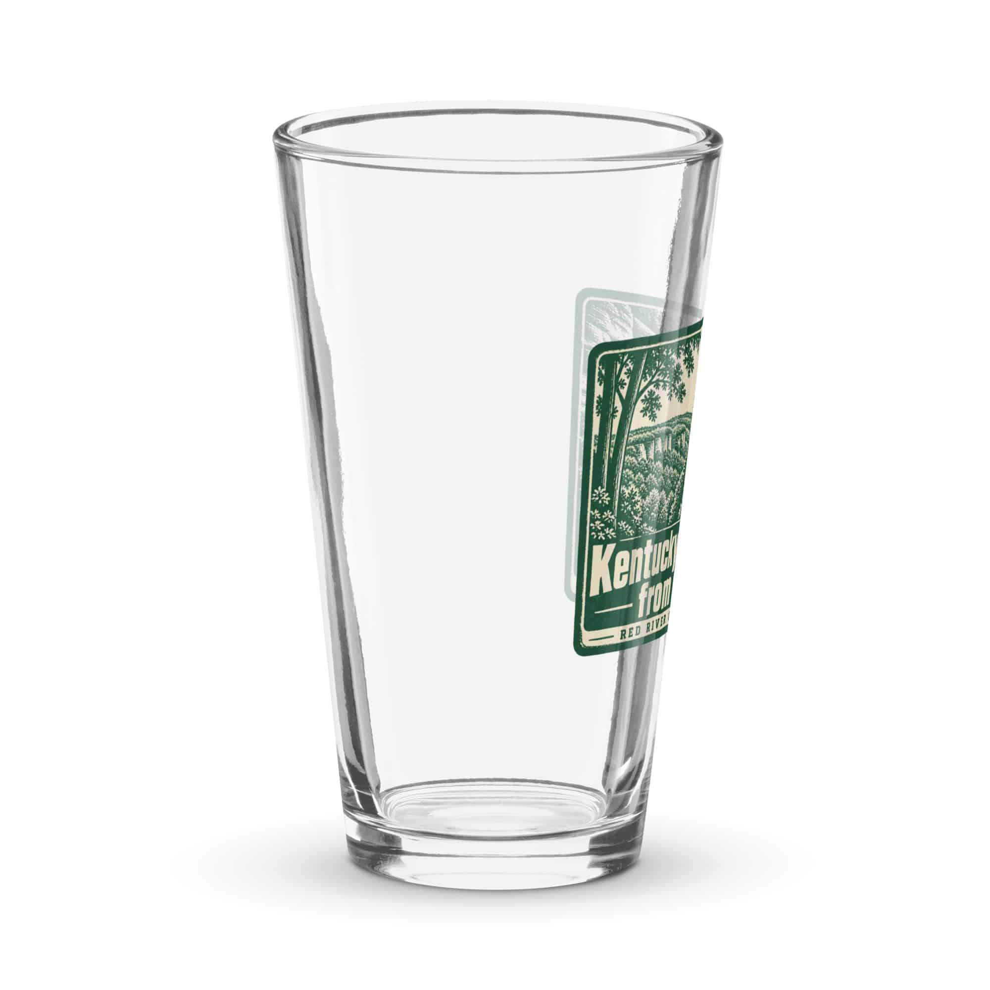 Red River Gorge Pint Glass: Kentucky Looks Better from the Trail, Forest Ink Stamp