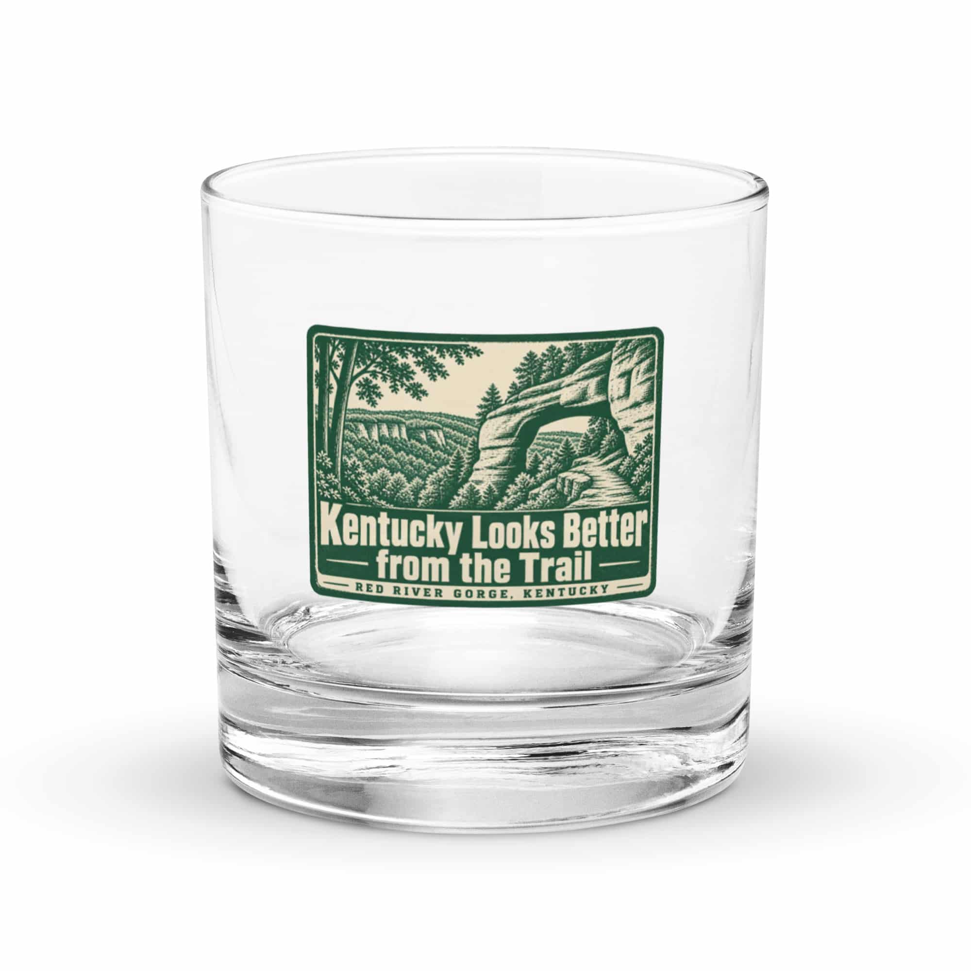 Red River Gorge Rocks Glass: Kentucky Looks Better from the Trail, Forest Ink Stamp