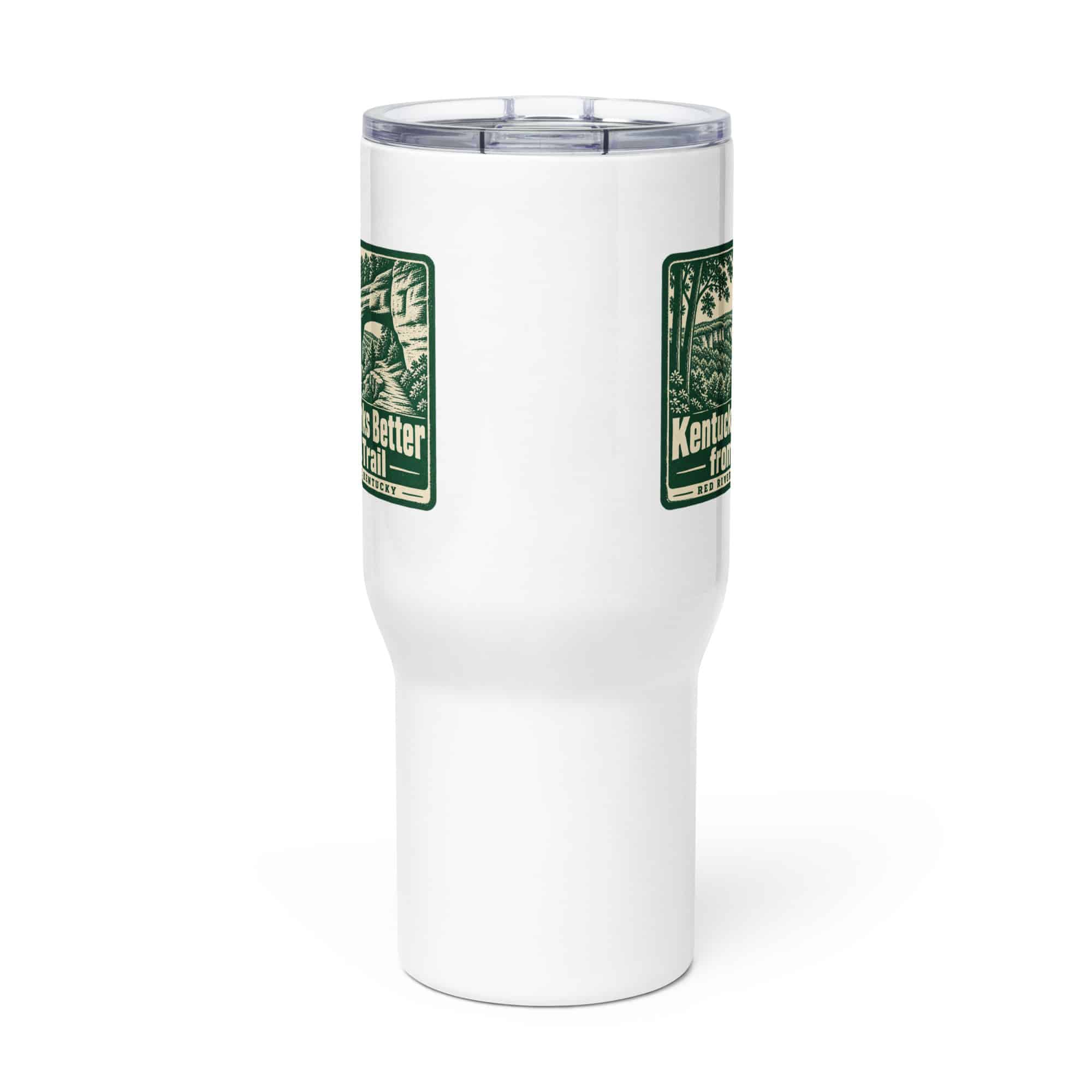 Red River Gorge Travel Mug: Kentucky Looks Better from the Trail, Forest Ink Stamp