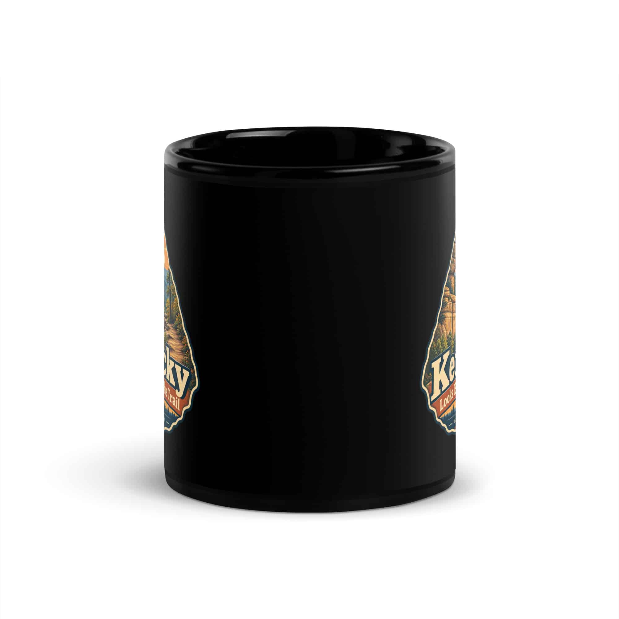 Red River Gorge Black Coffee Mug: Kentucky Looks Better from the Trail, Scenic Shield Badge