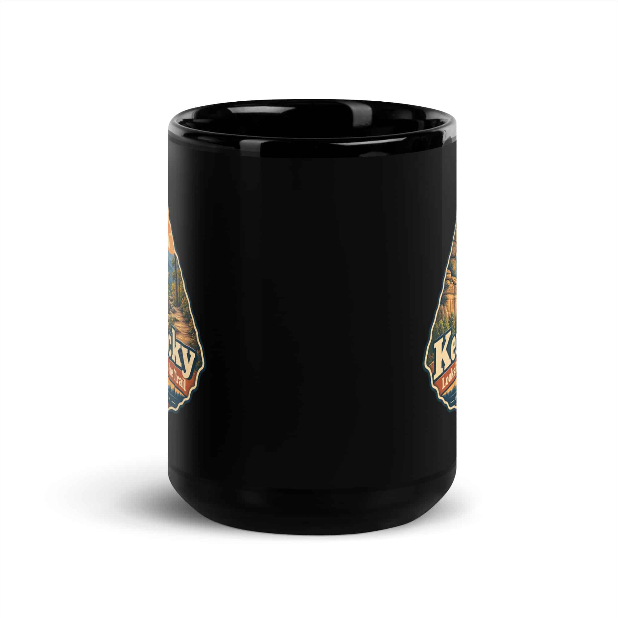 Red River Gorge Black Coffee Mug: Kentucky Looks Better from the Trail, Scenic Shield Badge