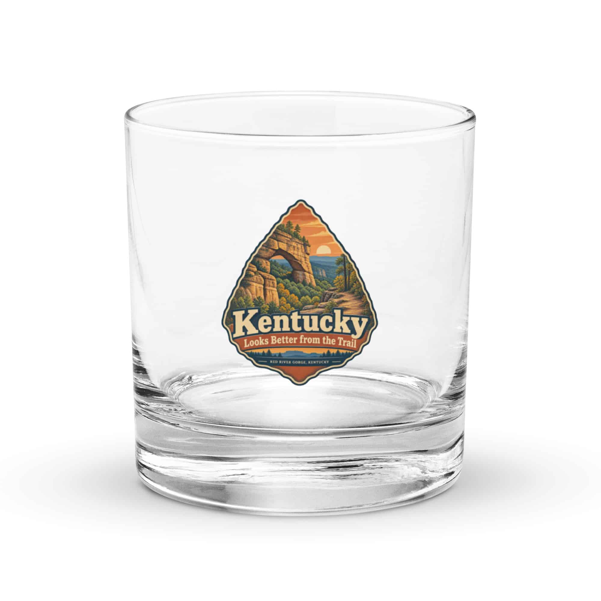 Red River Gorge Rocks Glass: Kentucky Looks Better from the Trail, Scenic Shield Badge