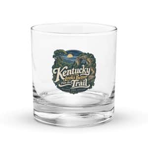 Red River Gorge Rocks Glass: Kentucky Looks Better from the Trail, Woodland Scenic Lettering - 10.5 oz - Main