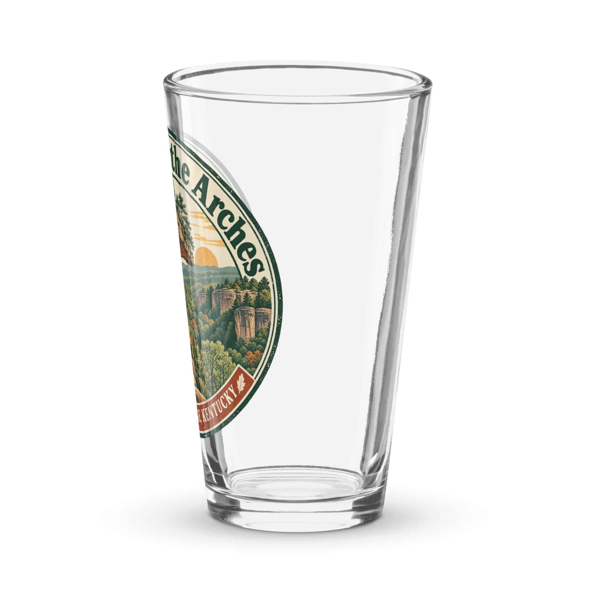 Red River Gorge Pint Glass: I Came for the Arches, Vintage Round Badge