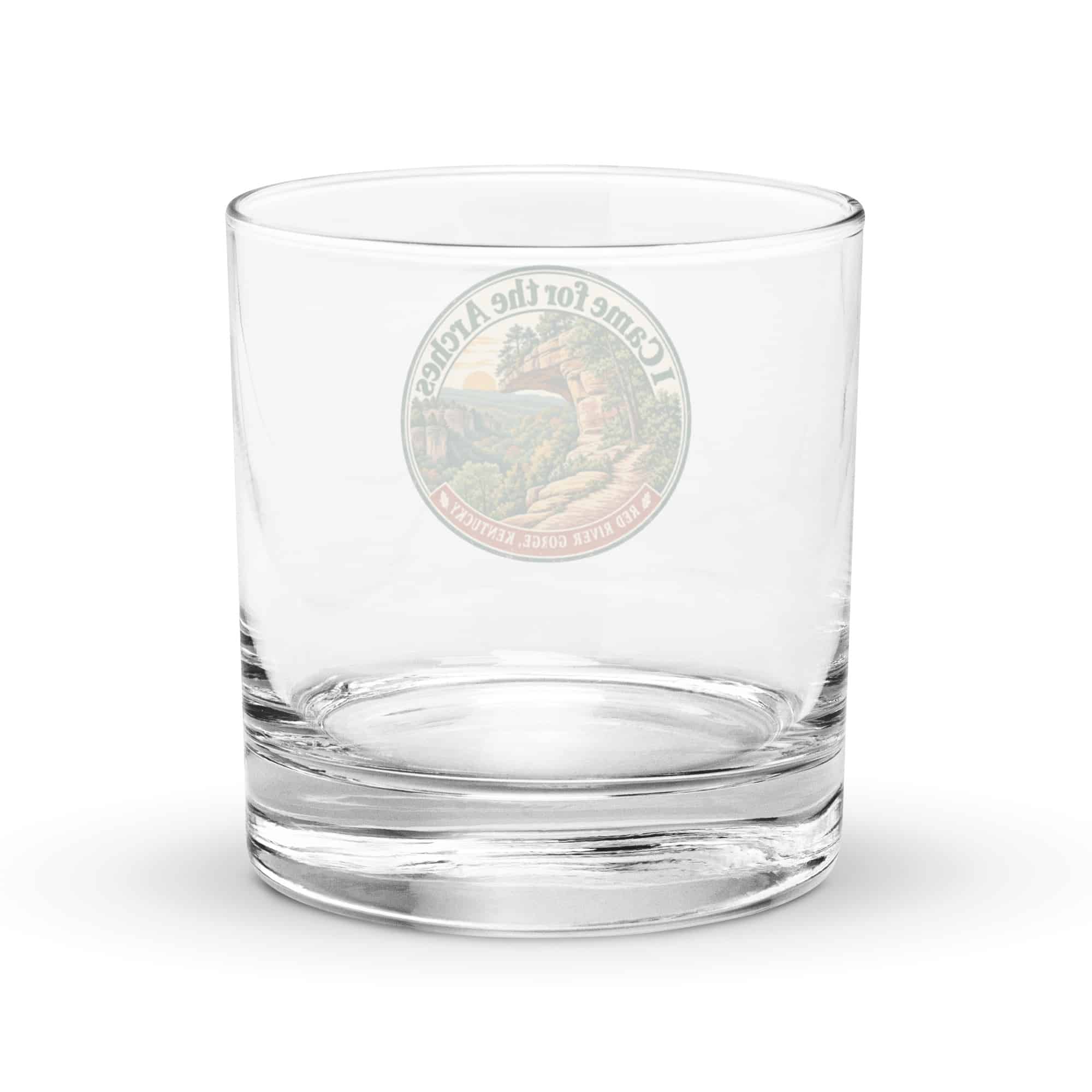 Red River Gorge Rocks Glass: I Came for the Arches, Vintage Round Badge