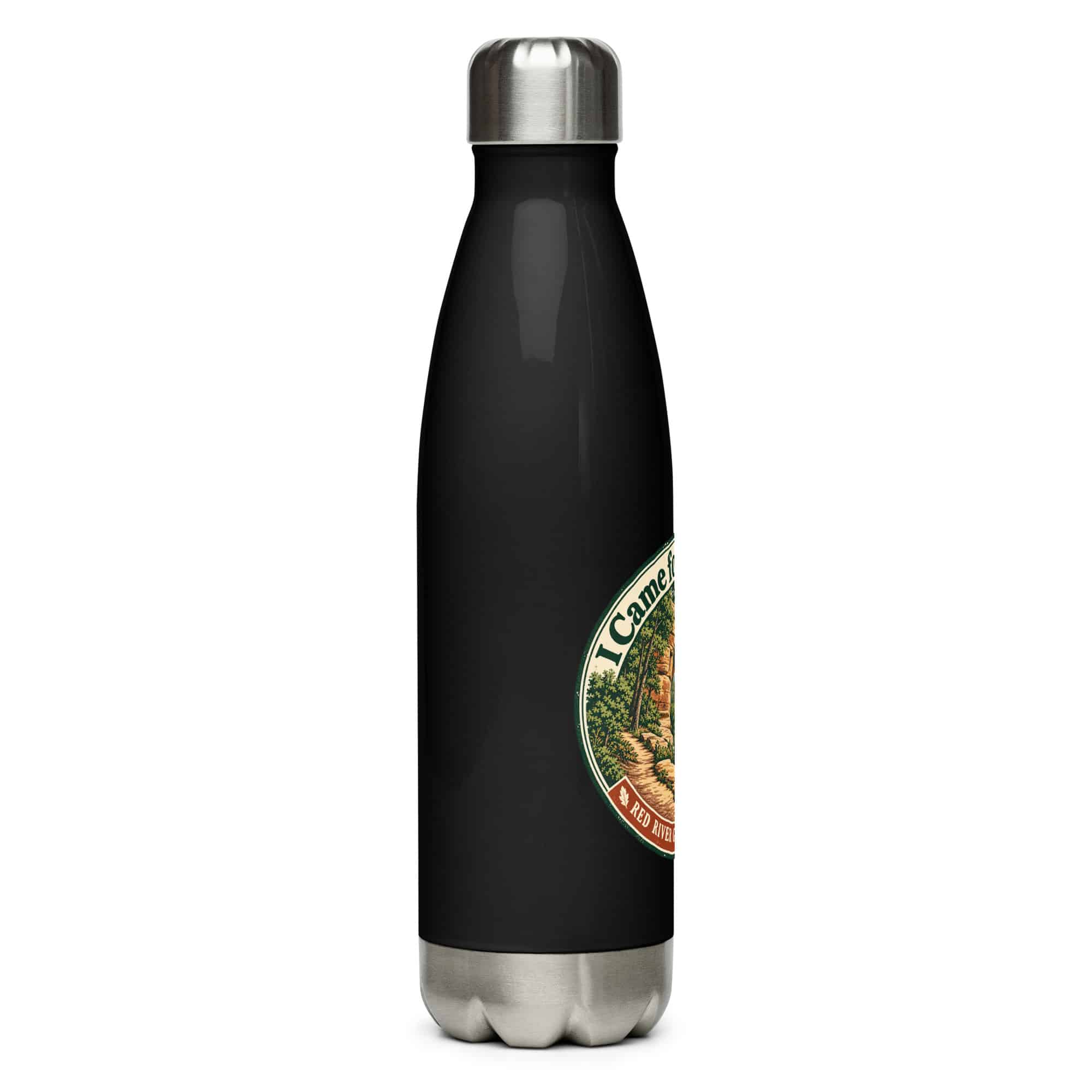 Red River Gorge Stainless Steel Water Bottle: I Came for the Arches, Vintage Round Badge