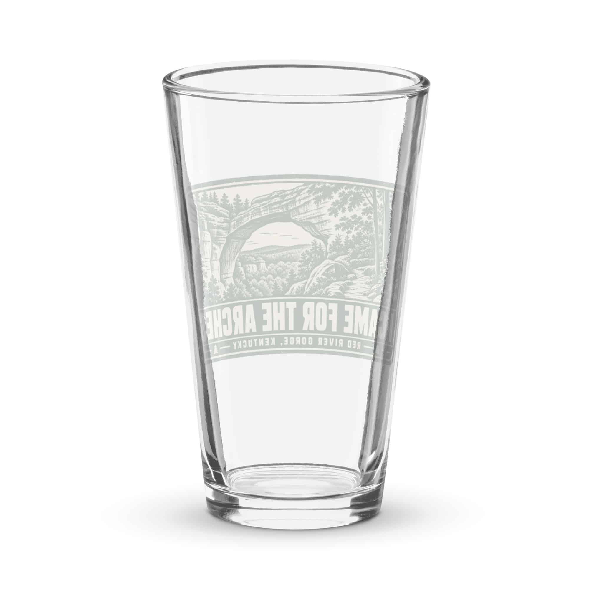 Red River Gorge Pint Glass: I Came for the Arches, Forest Ink Stamp