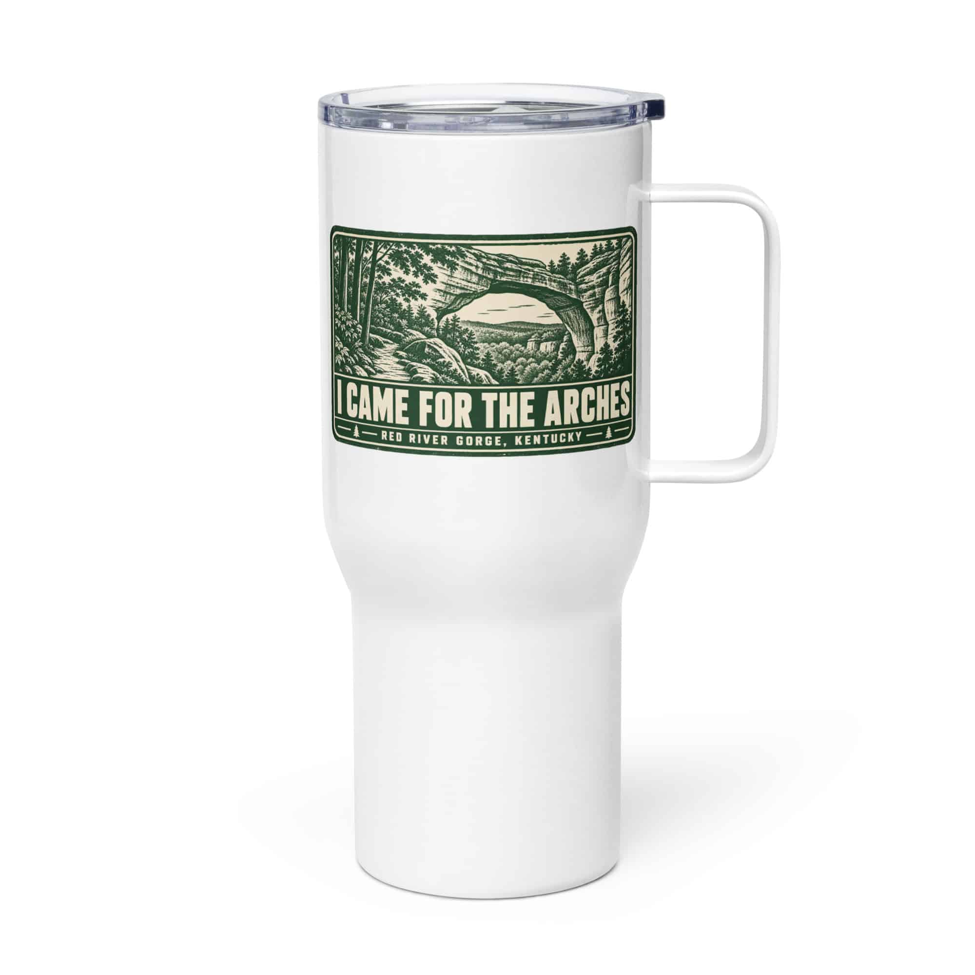 Red River Gorge Travel Mug: I Came for the Arches, Forest Ink Stamp