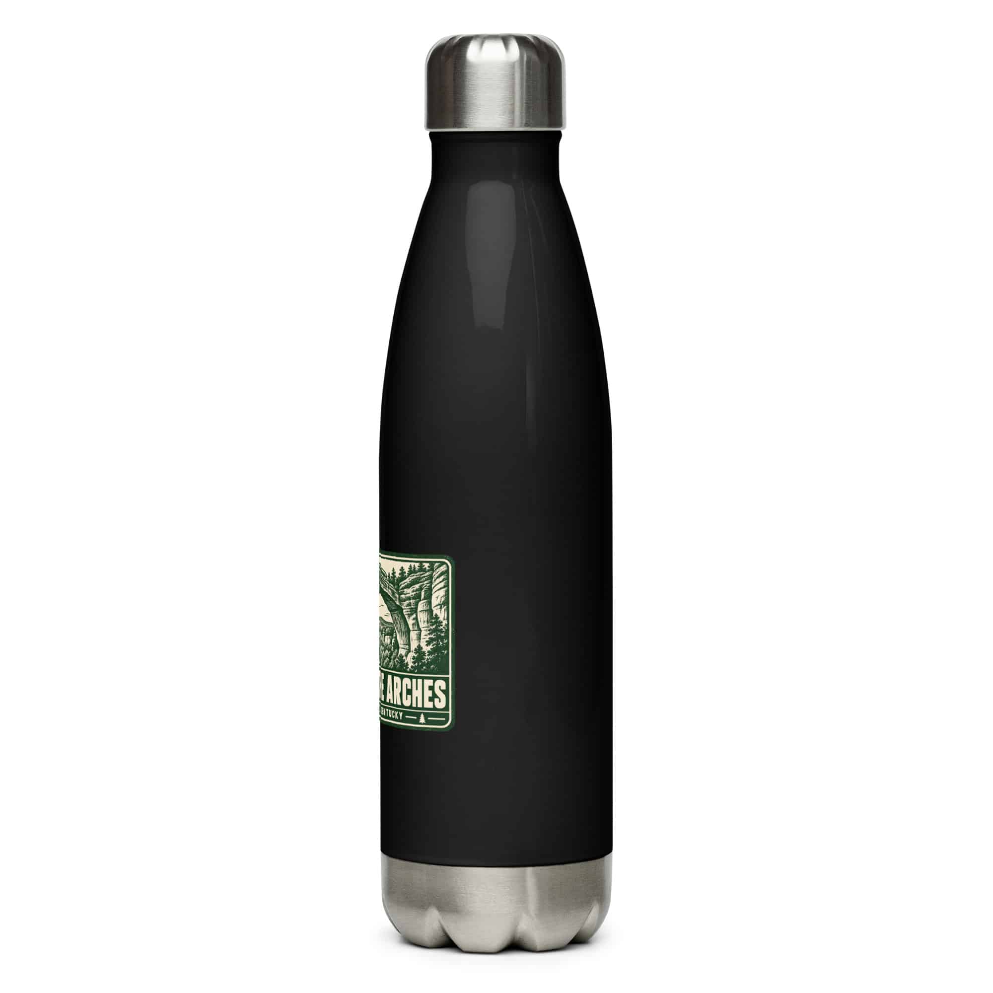 Red River Gorge Stainless Steel Water Bottle: I Came for the Arches, Forest Ink Stamp