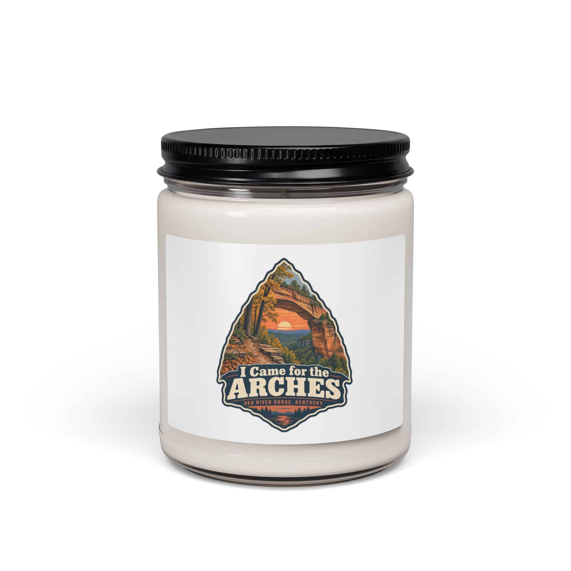 Red River Gorge Soy Wax Candle: I Came for the Arches, Scenic Shield Badge