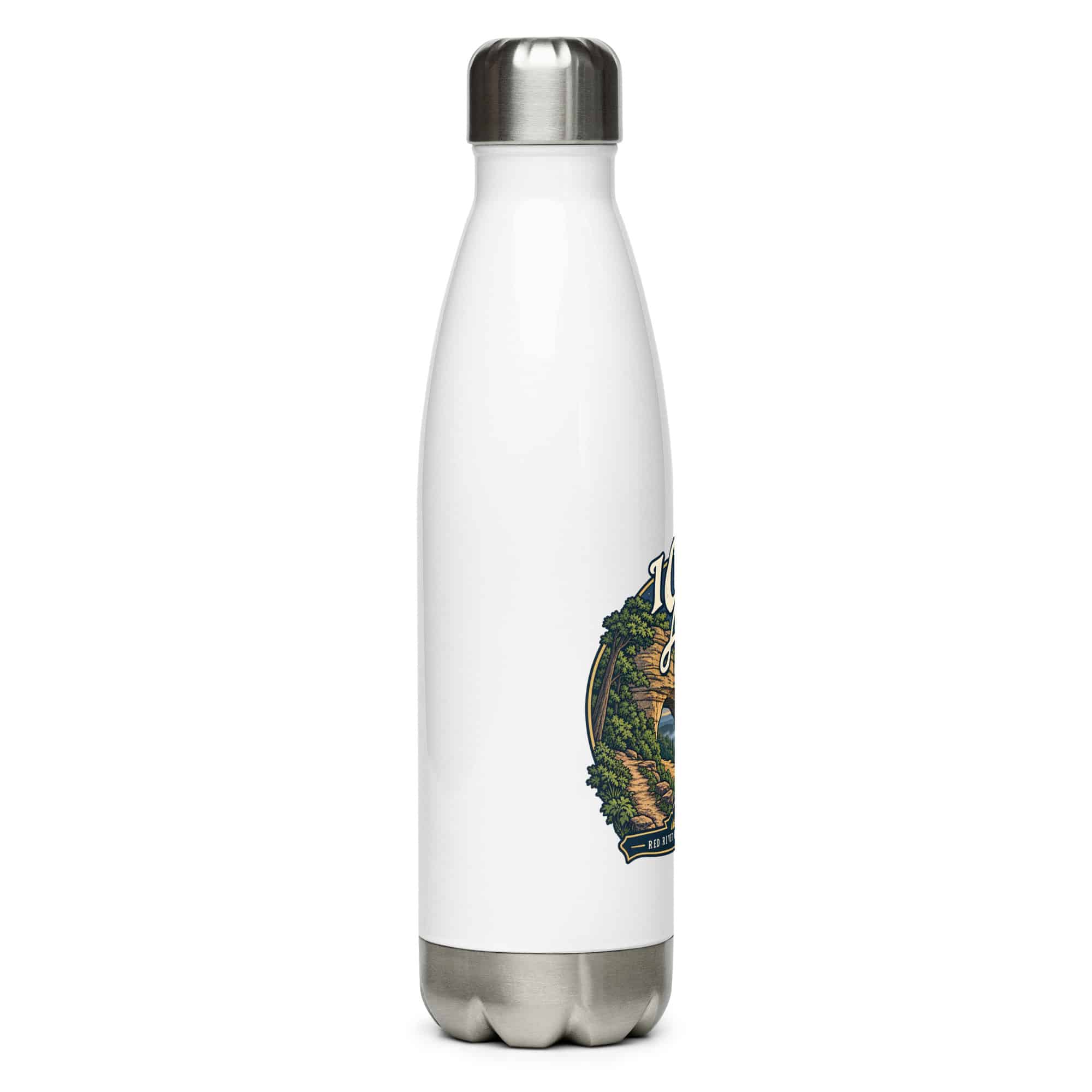 Red River Gorge Stainless Steel Water Bottle: I Came for the Arches, Woodland Scenic Lettering