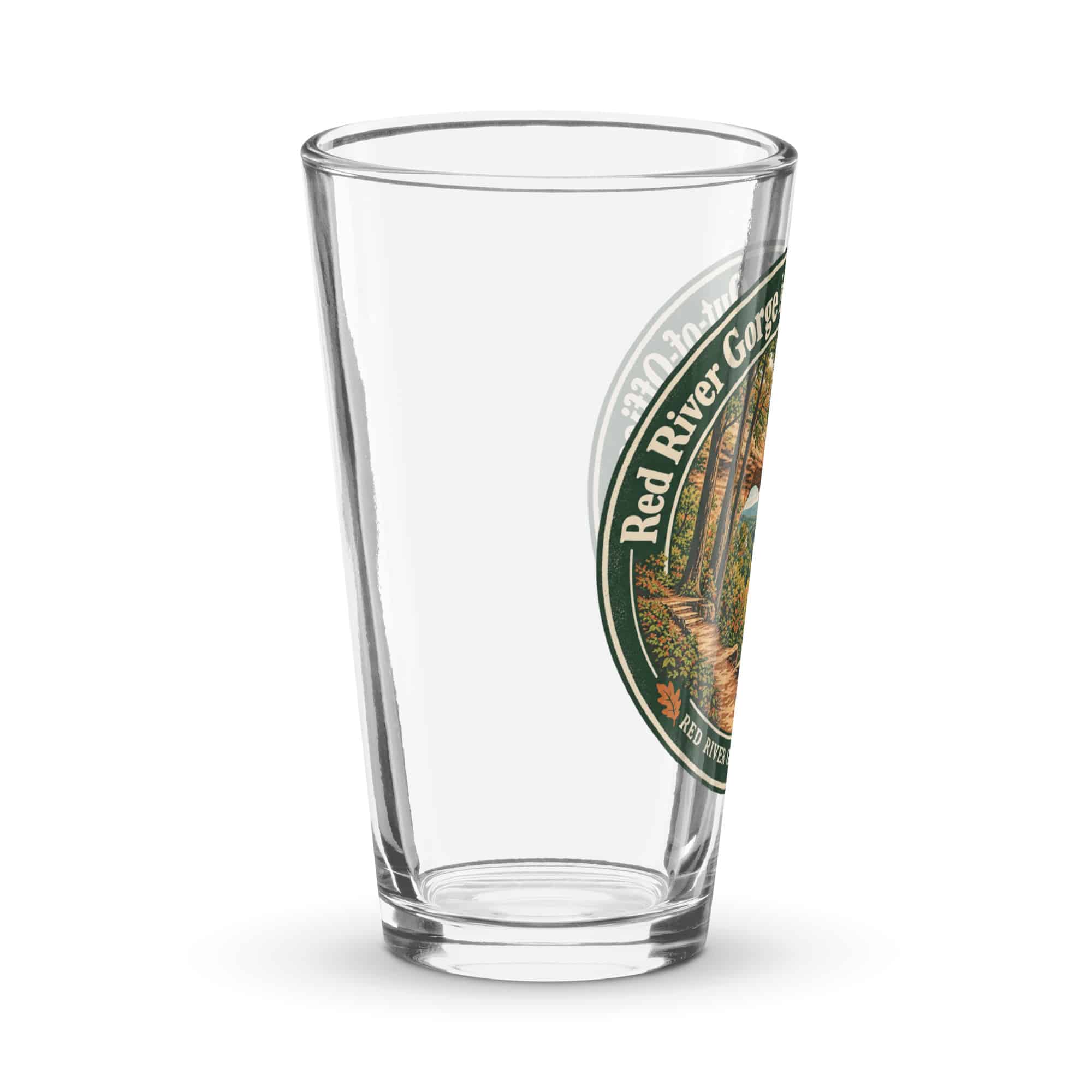 Red River Gorge Pint Glass: Red River Gorge Is My Out-of-Office, Vintage Round Badge