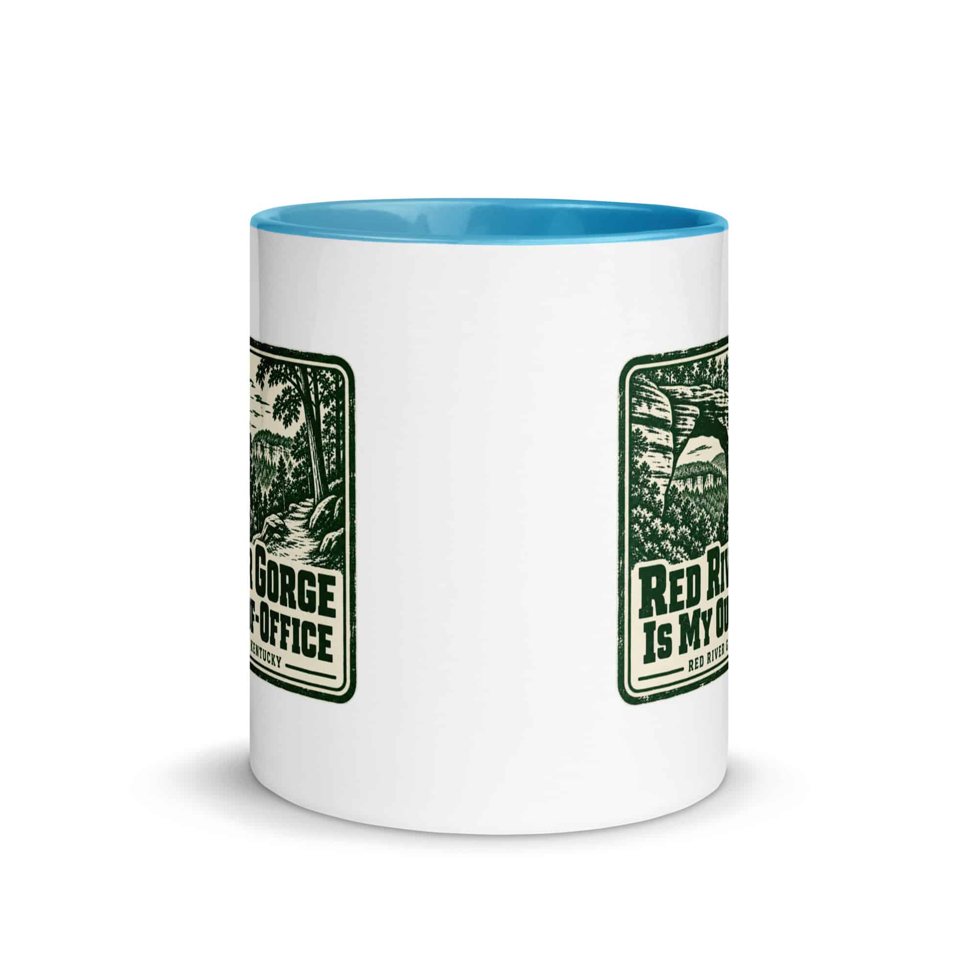 Red River Gorge Color Inside Coffee Mug: Red River Gorge Is My Out-of-Office, Forest Ink Stamp