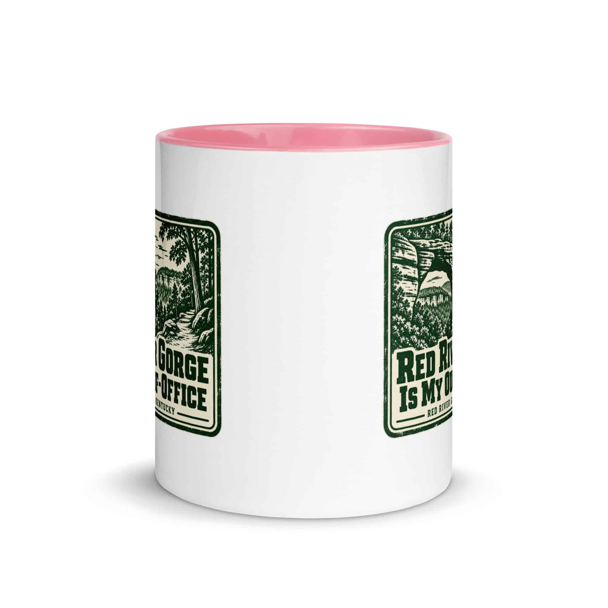Red River Gorge Color Inside Coffee Mug: Red River Gorge Is My Out-of-Office, Forest Ink Stamp