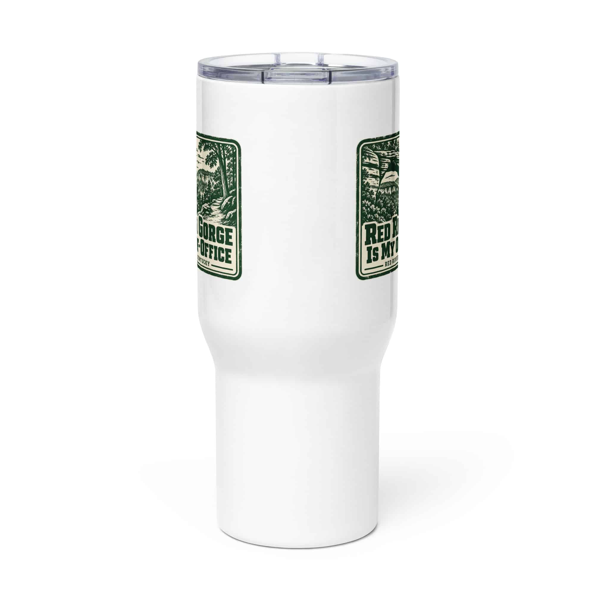 Red River Gorge Travel Mug: Red River Gorge Is My Out-of-Office, Forest Ink Stamp
