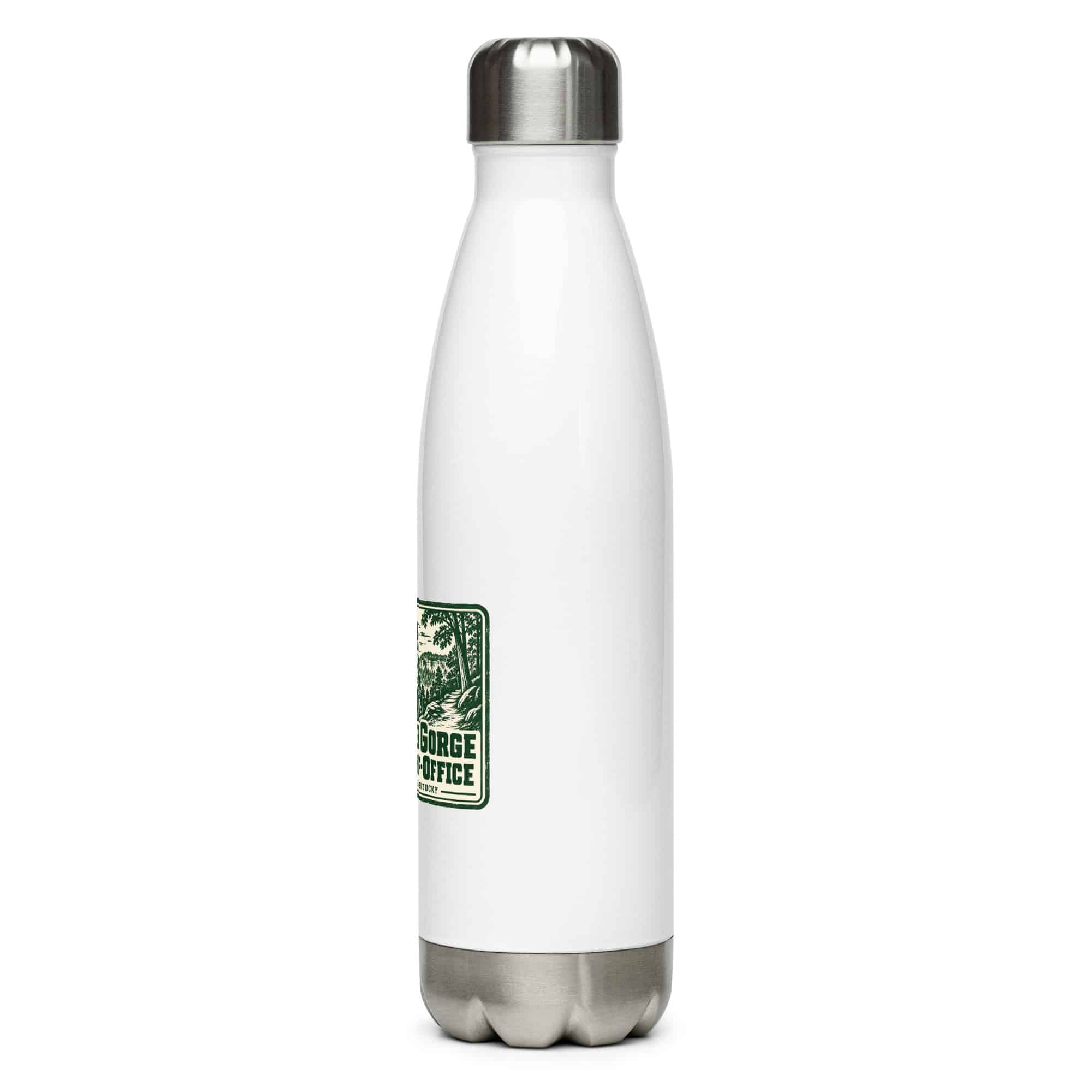 Red River Gorge Stainless Steel Water Bottle: Red River Gorge Is My Out-of-Office, Forest Ink Stamp