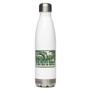 Red River Gorge Stainless Steel Water Bottle: Red River Gorge Is My Out-of-Office, Forest Ink Stamp - 17 oz - Main