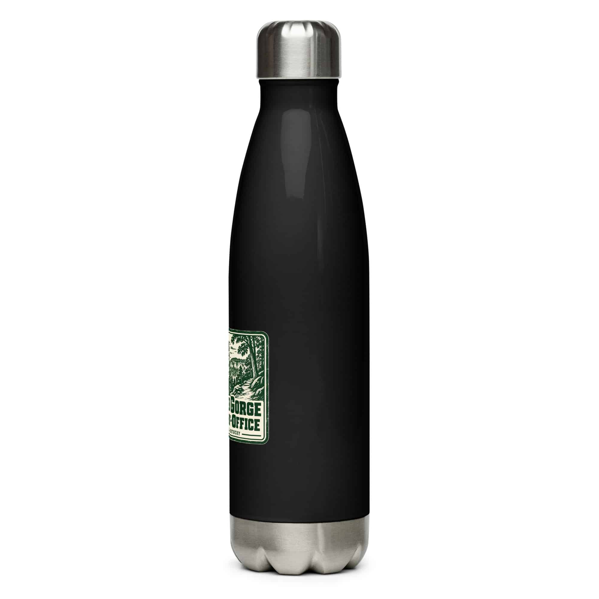 Red River Gorge Stainless Steel Water Bottle: Red River Gorge Is My Out-of-Office, Forest Ink Stamp