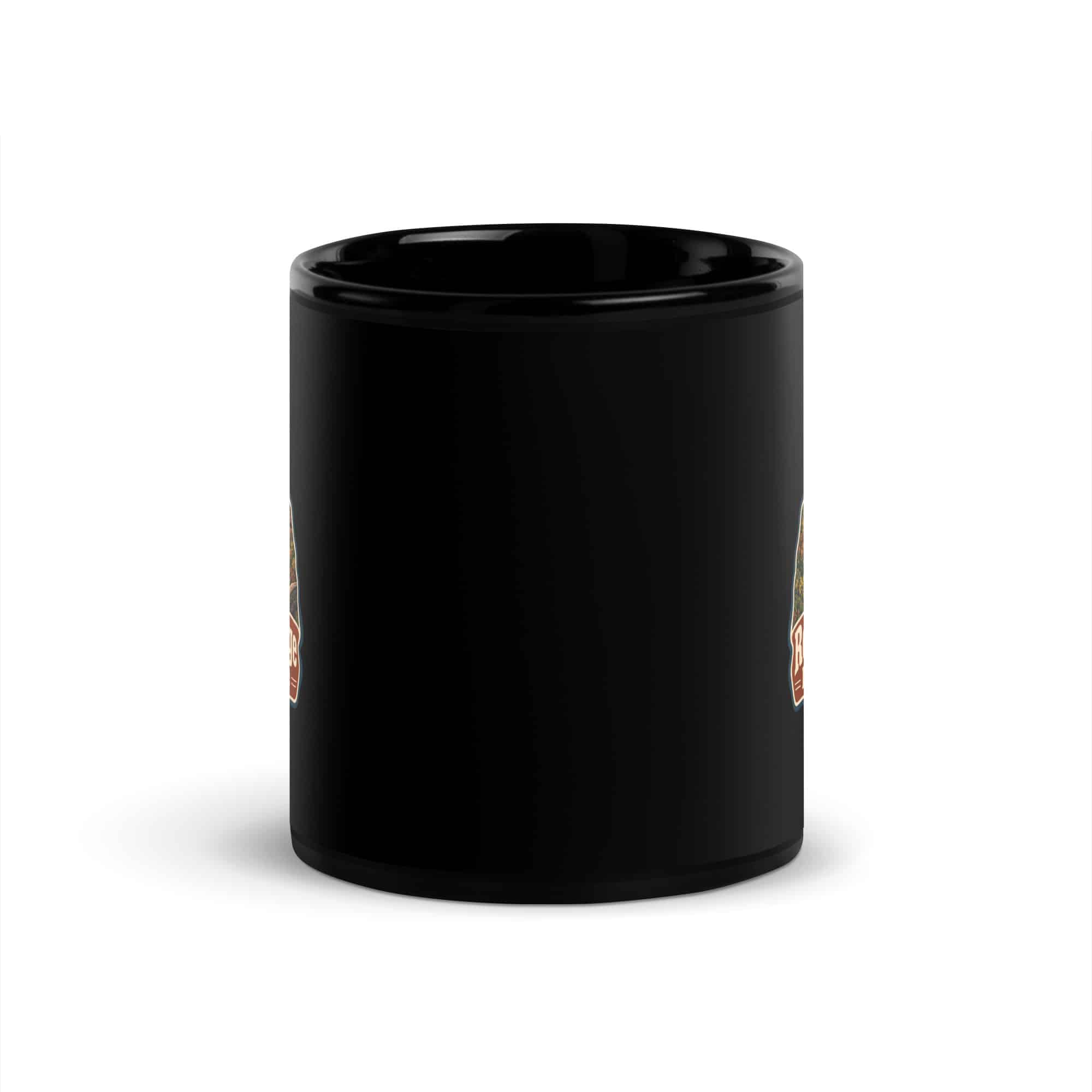 Red River Gorge Black Coffee Mug: Red River Gorge Is My Out-of-Office, Scenic Shield Badge