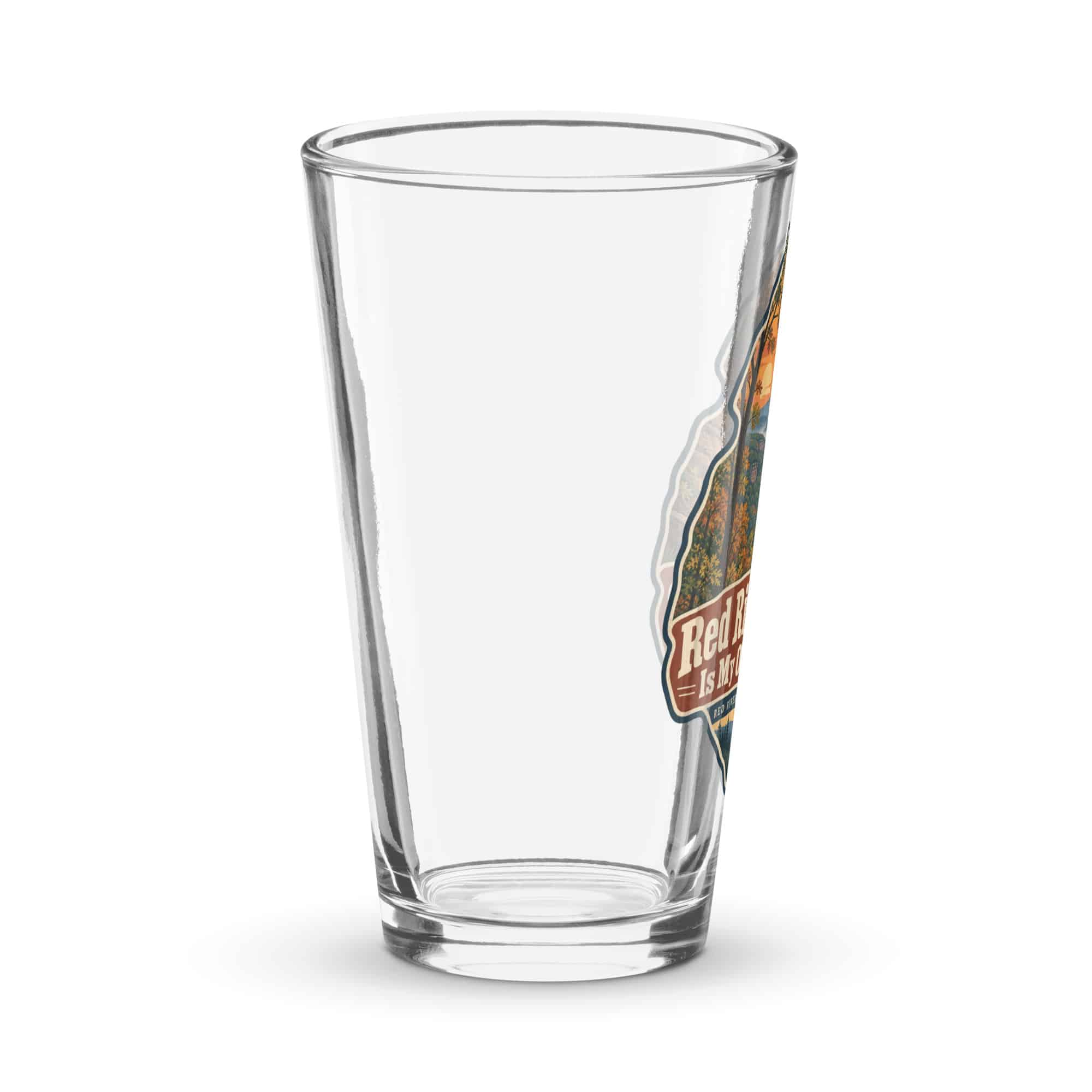Red River Gorge Pint Glass: Red River Gorge Is My Out-of-Office, Scenic Shield Badge