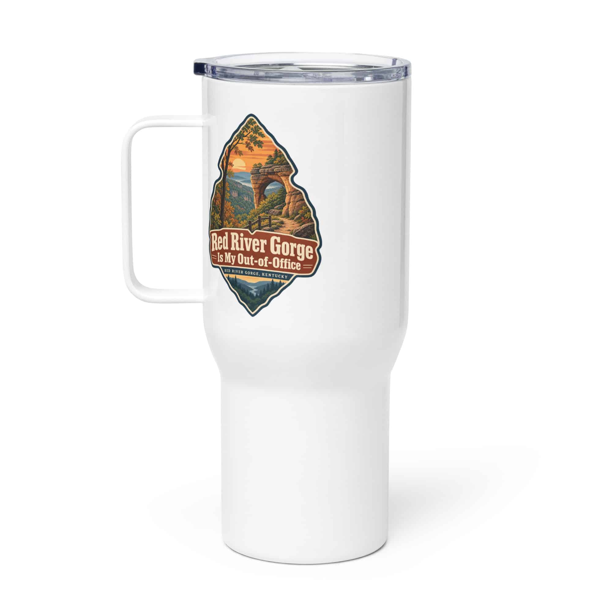 Red River Gorge Travel Mug: Red River Gorge Is My Out-of-Office, Scenic Shield Badge