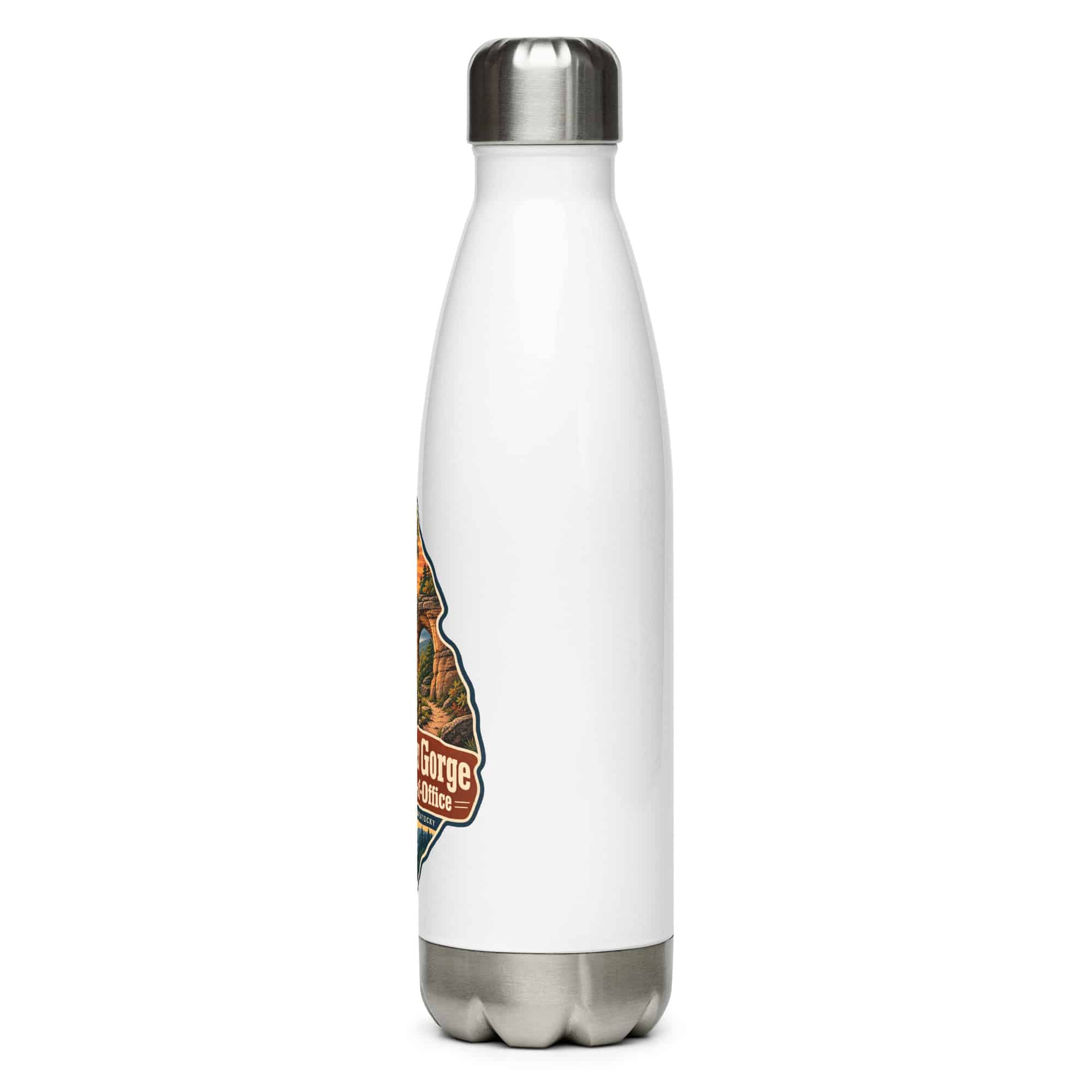 Red River Gorge Stainless Steel Water Bottle: Red River Gorge Is My Out-of-Office, Scenic Shield Badge