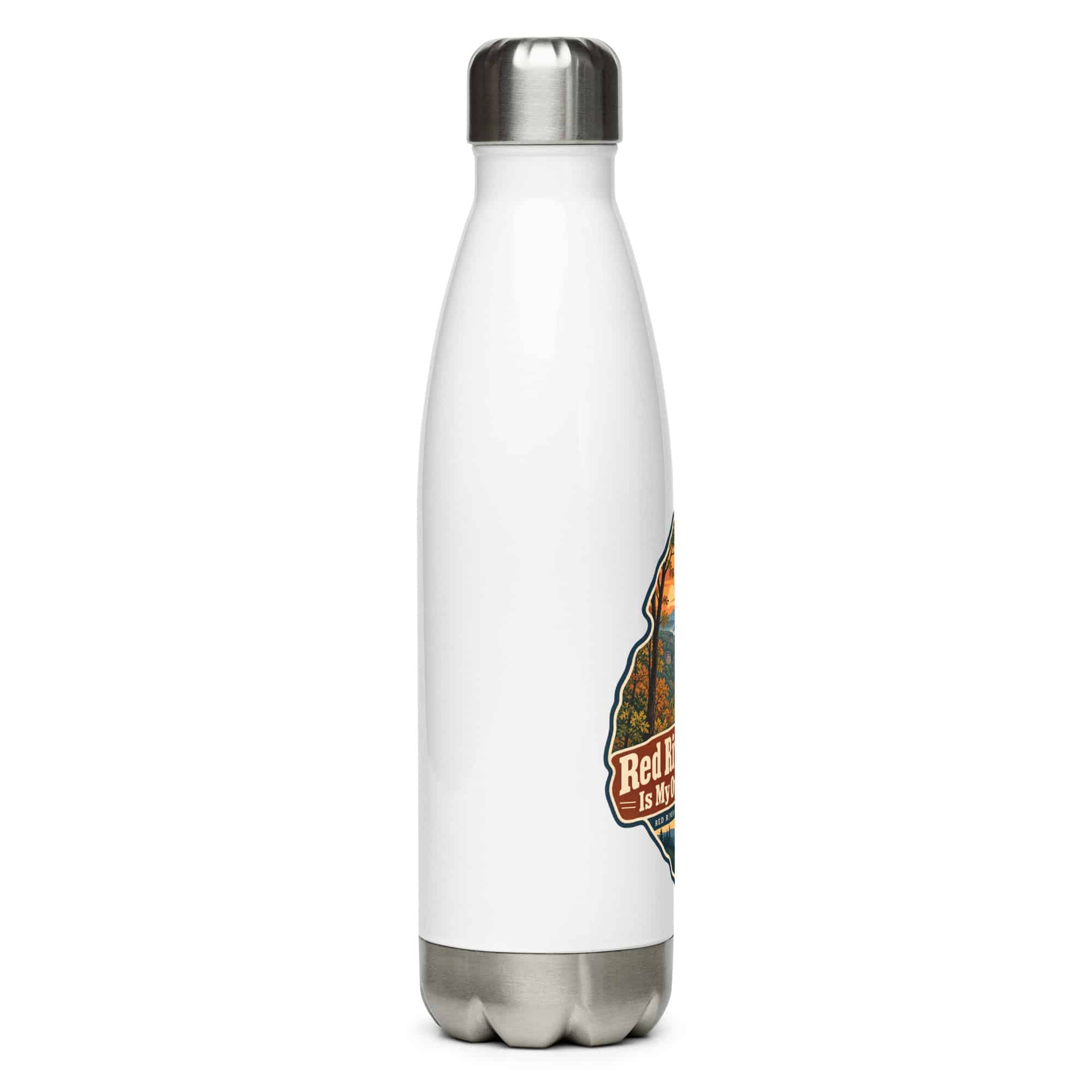 Red River Gorge Stainless Steel Water Bottle: Red River Gorge Is My Out-of-Office, Scenic Shield Badge