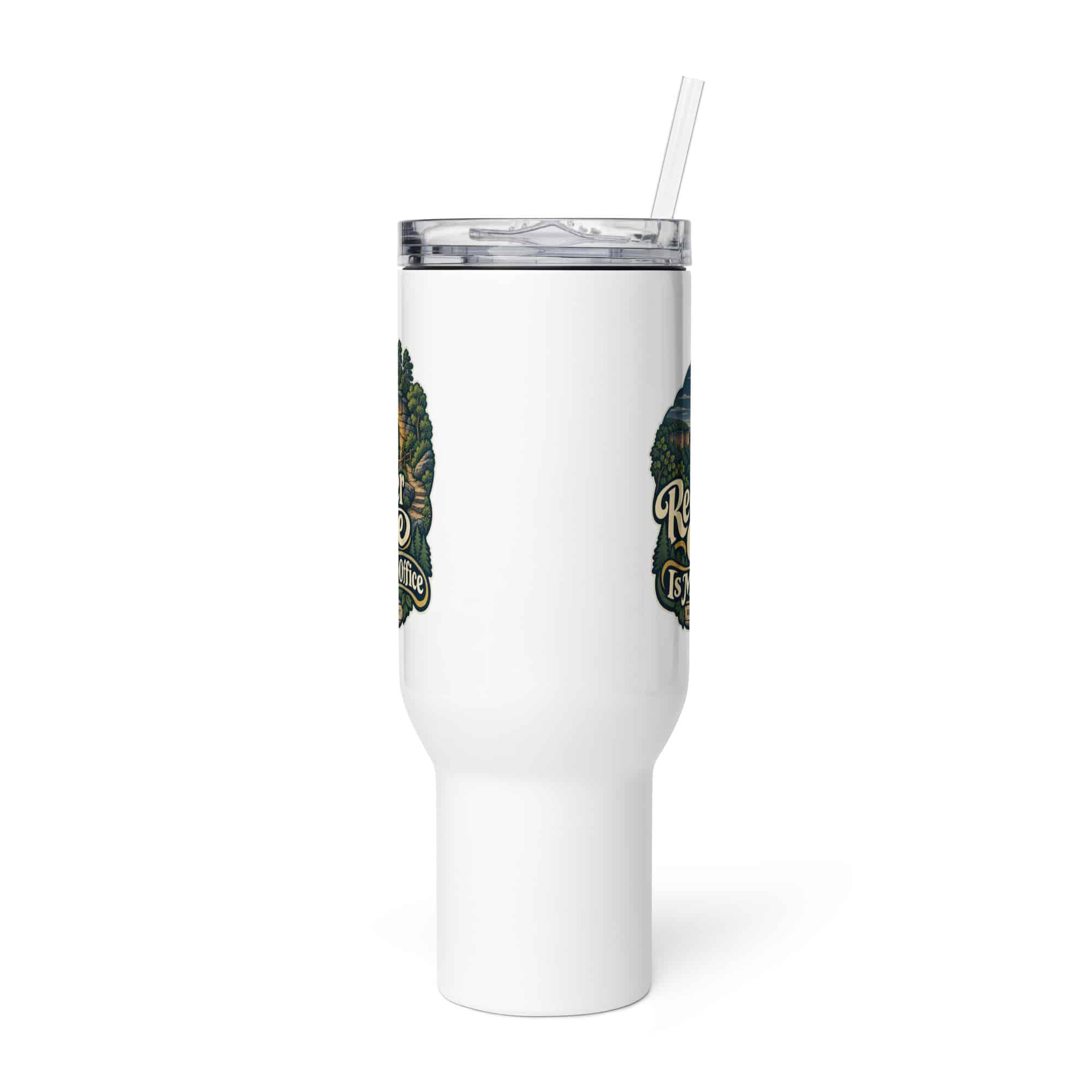 Red River Gorge Travel Mug: Red River Gorge Is My Out-of-Office, Woodland Scenic Lettering