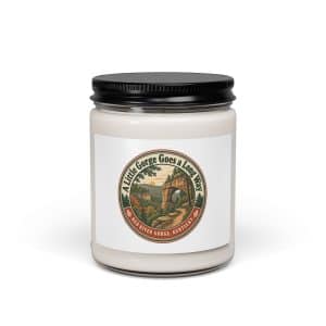 Red River Gorge Soy Wax Candle: A Little Gorge Goes a Long Way, Vintage Round Badge - 9oz - Main
