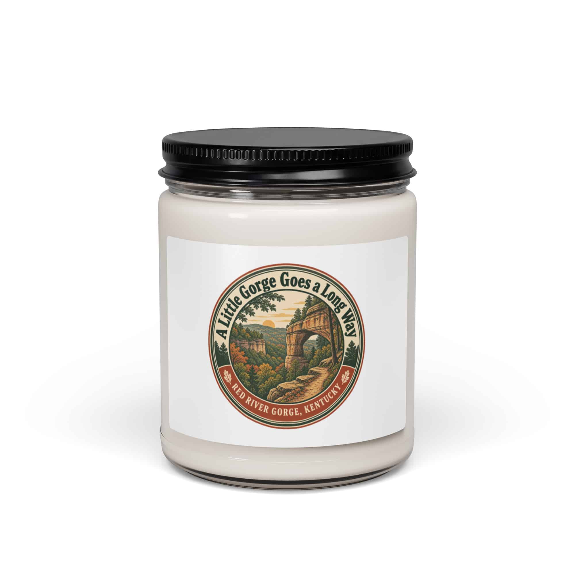 Red River Gorge Soy Wax Candle: A Little Gorge Goes a Long Way, Vintage Round Badge