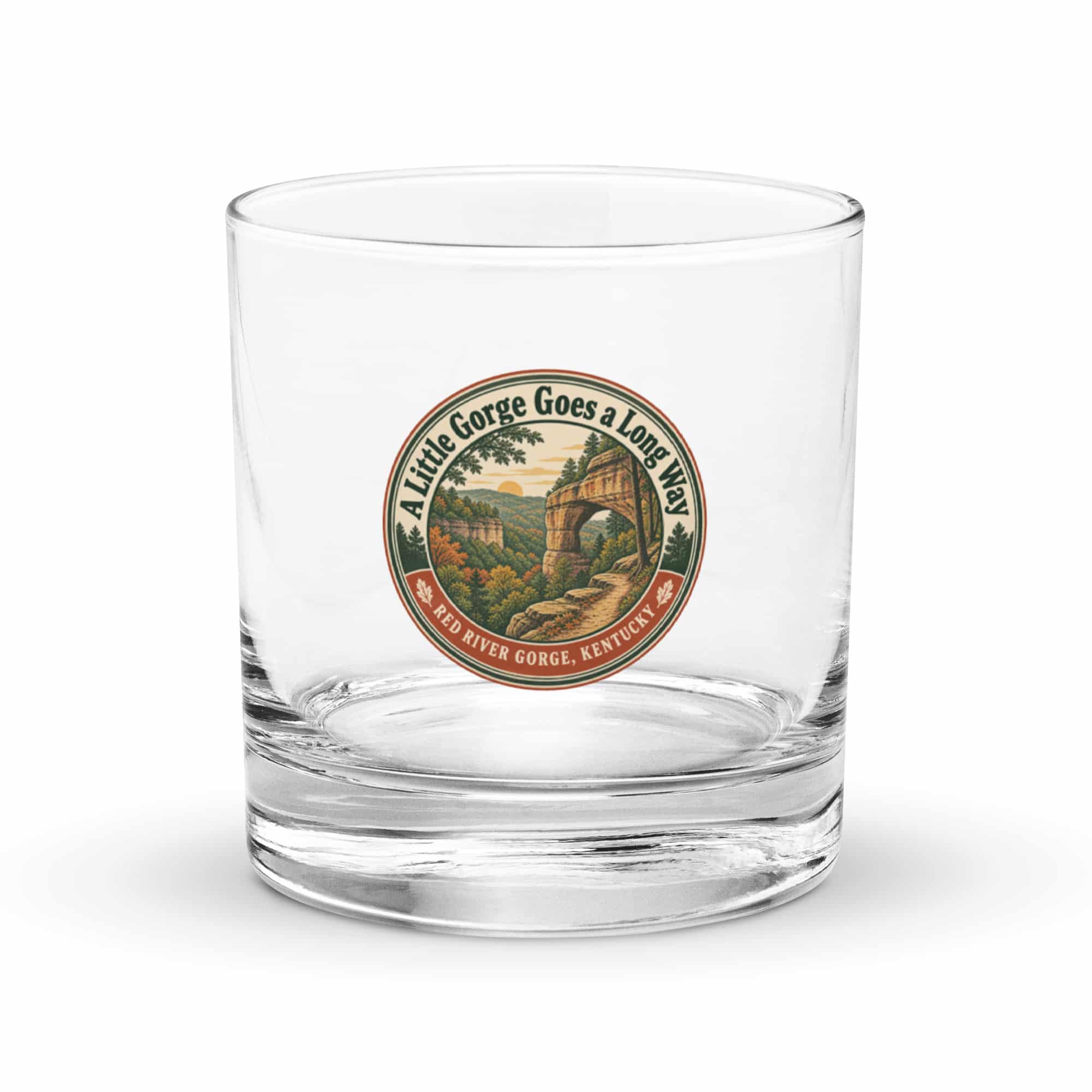 Red River Gorge Rocks Glass: A Little Gorge Goes a Long Way, Vintage Round Badge