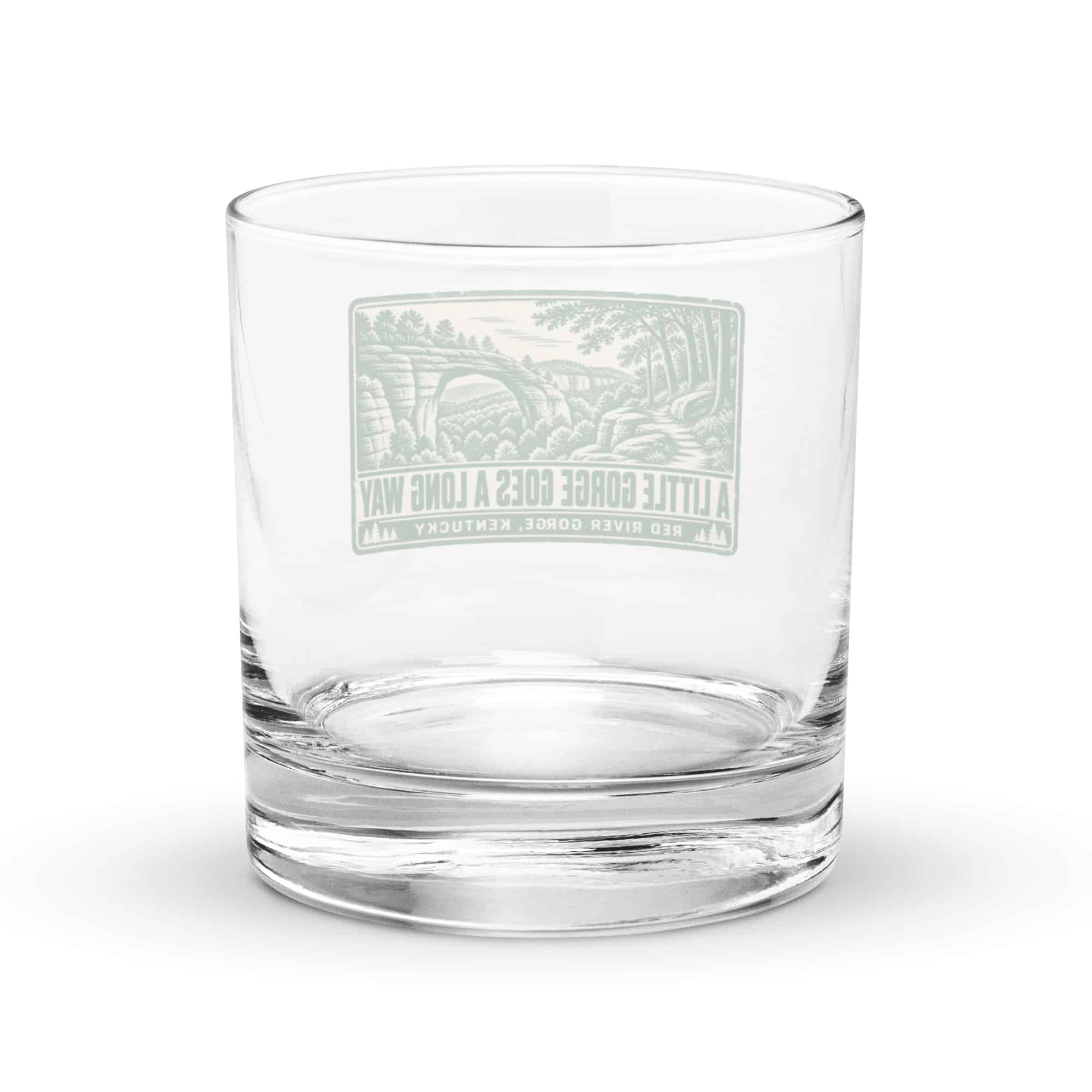 Red River Gorge Rocks Glass: A Little Gorge Goes a Long Way, Forest Ink Stamp